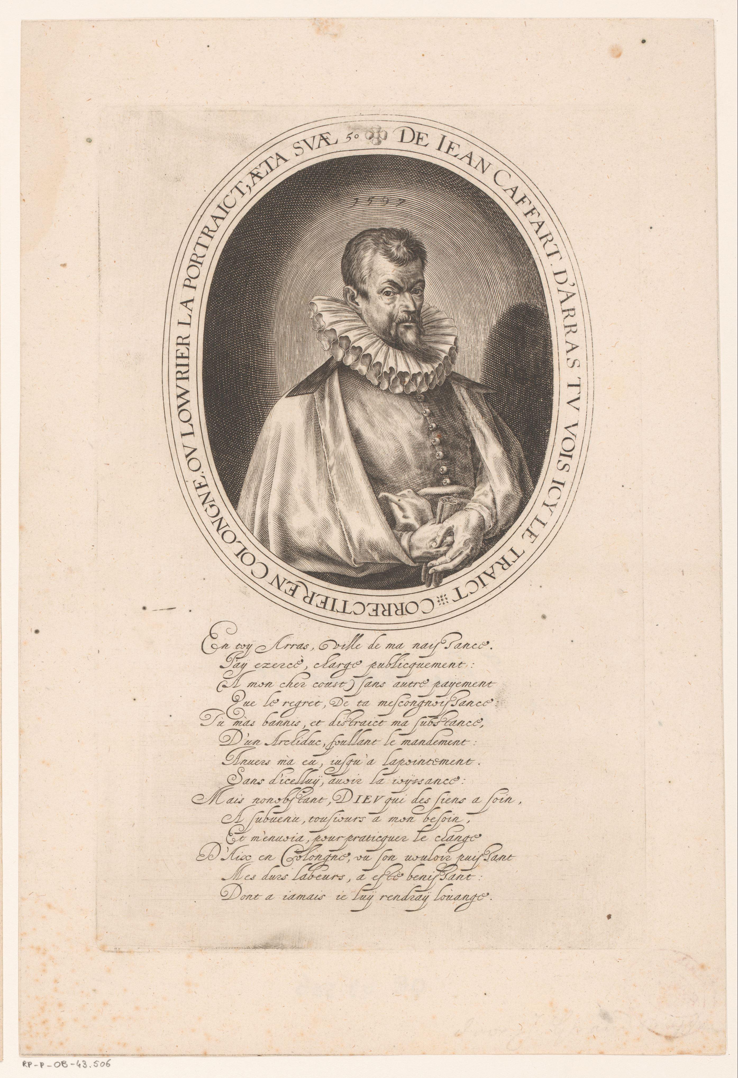 Portret van Jean Caffart