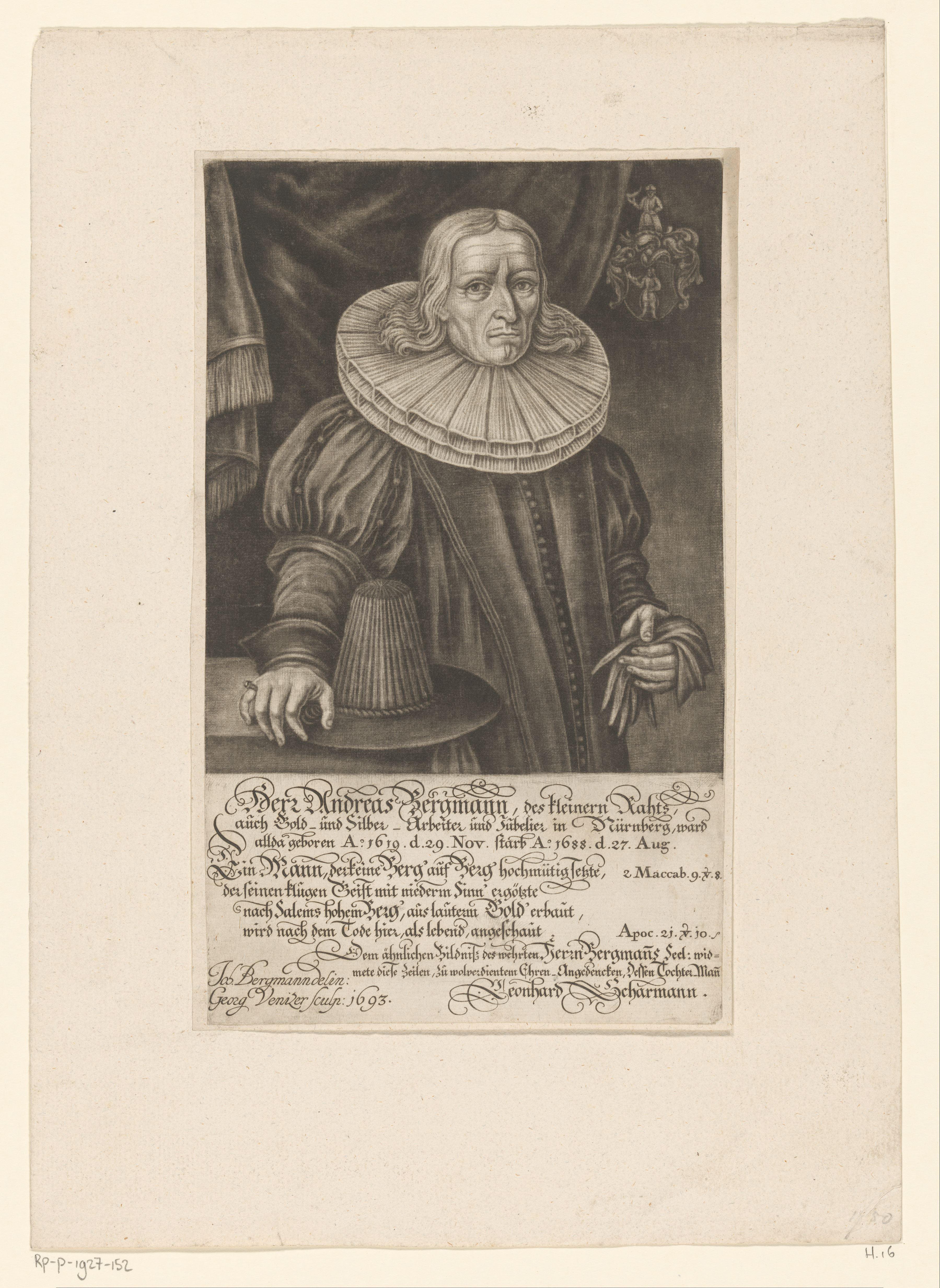Portret van Andreas Bergmann