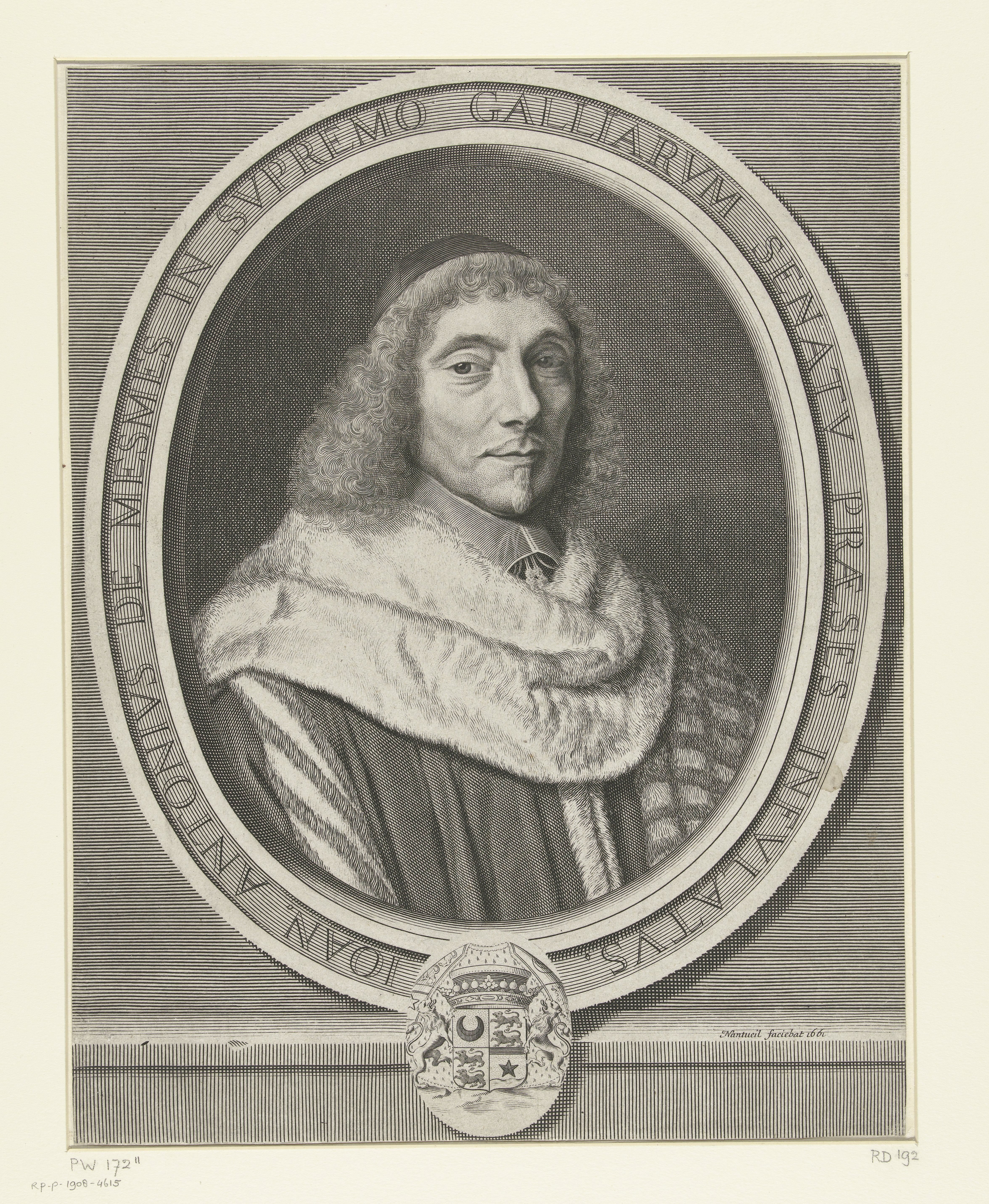 Portret van Jean Antoine de Mesmes