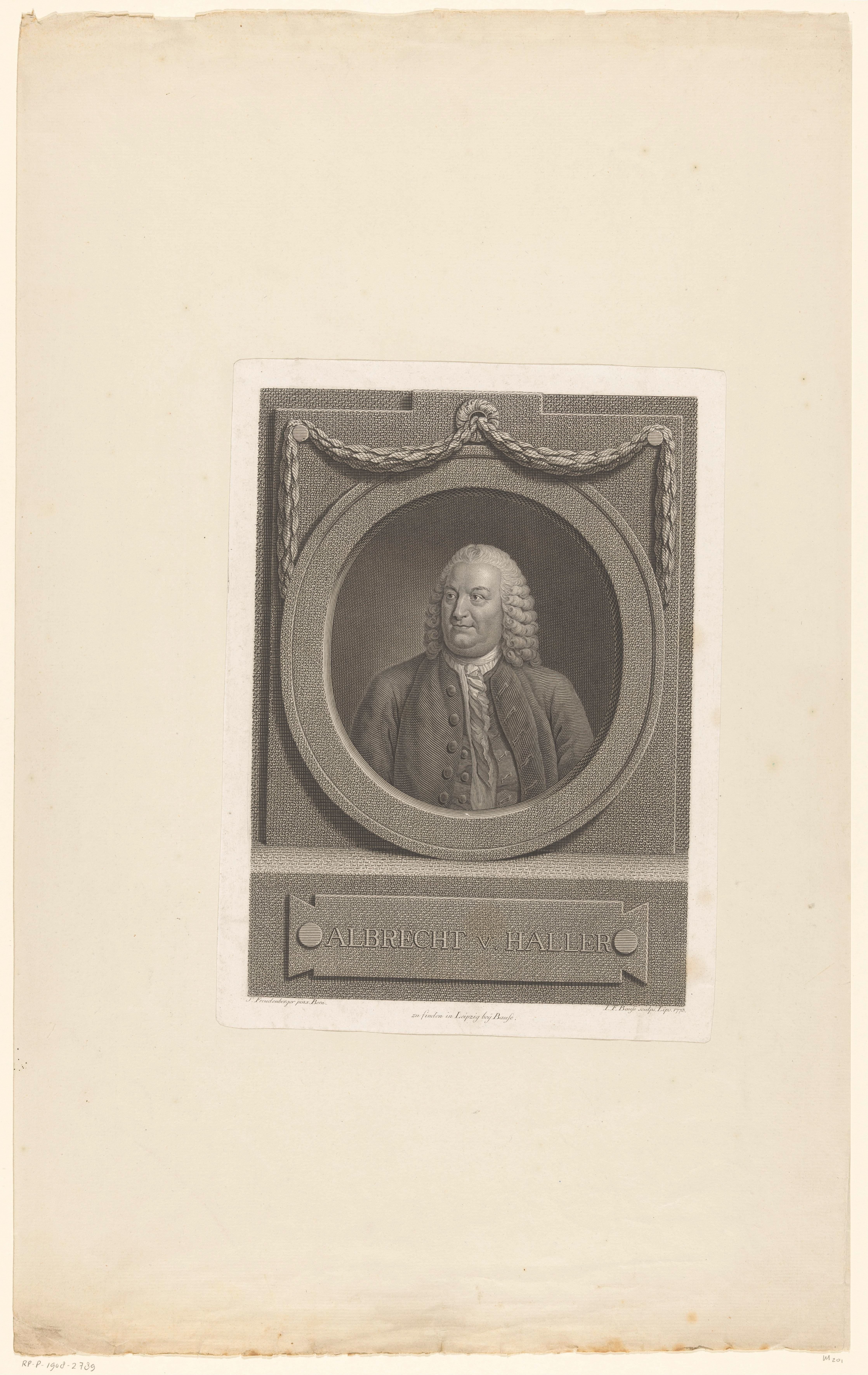 Portret van Albrecht von Haller