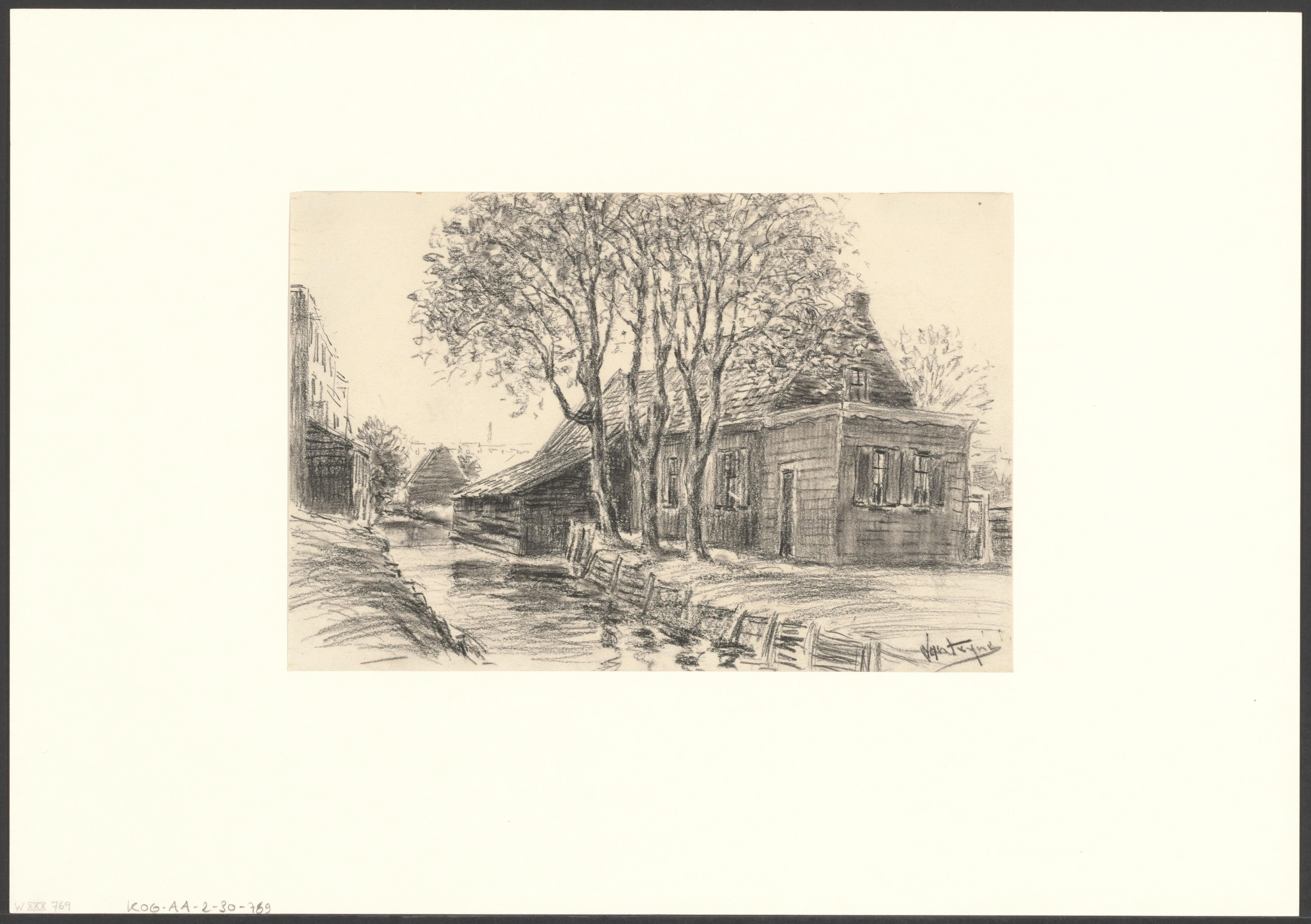 Gezicht op een huis aan de Albert Neuhuysstraat