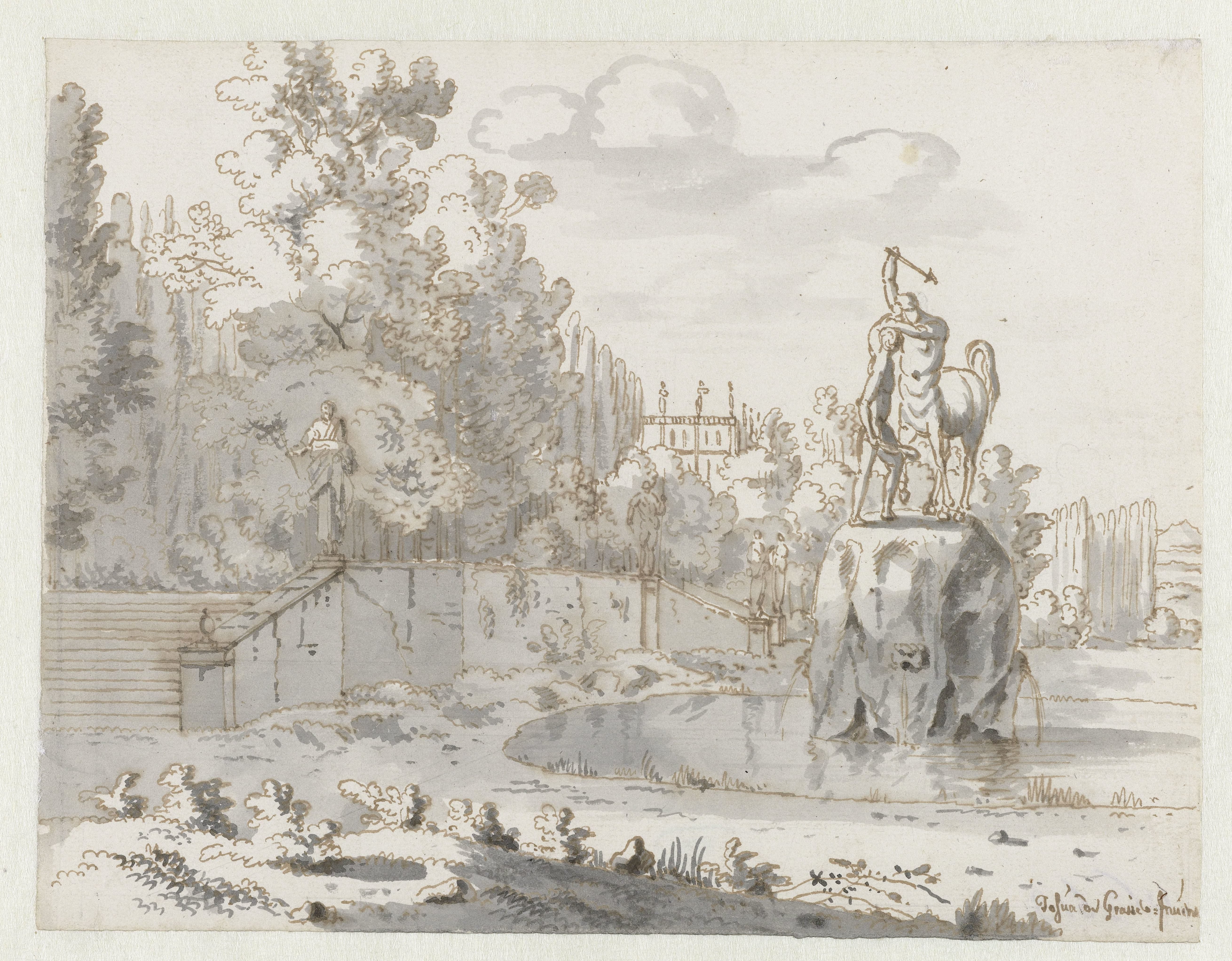 View of an Italianate Garden