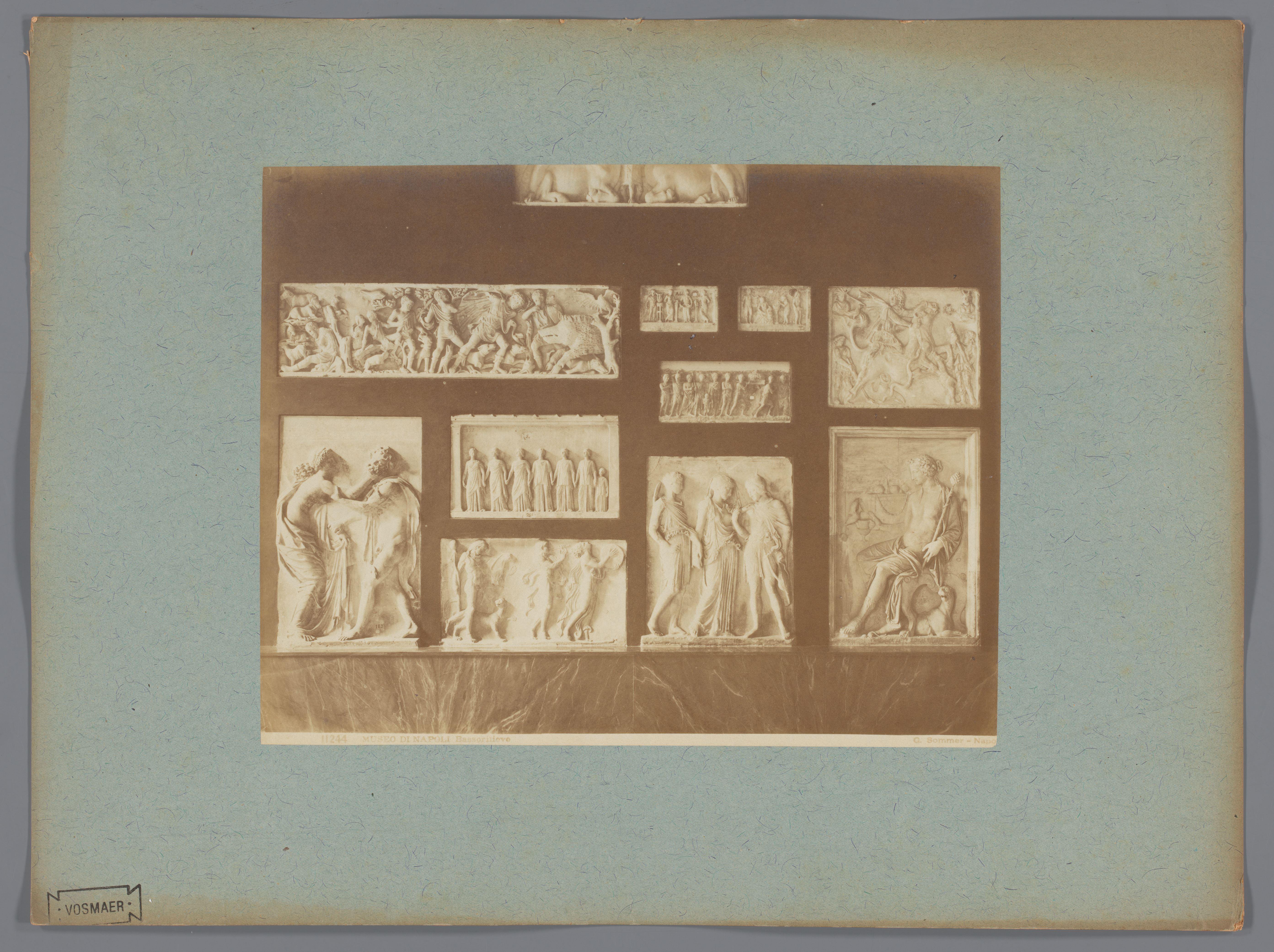 Basreliëfs in het Museo di Napoli te Napels, Italië