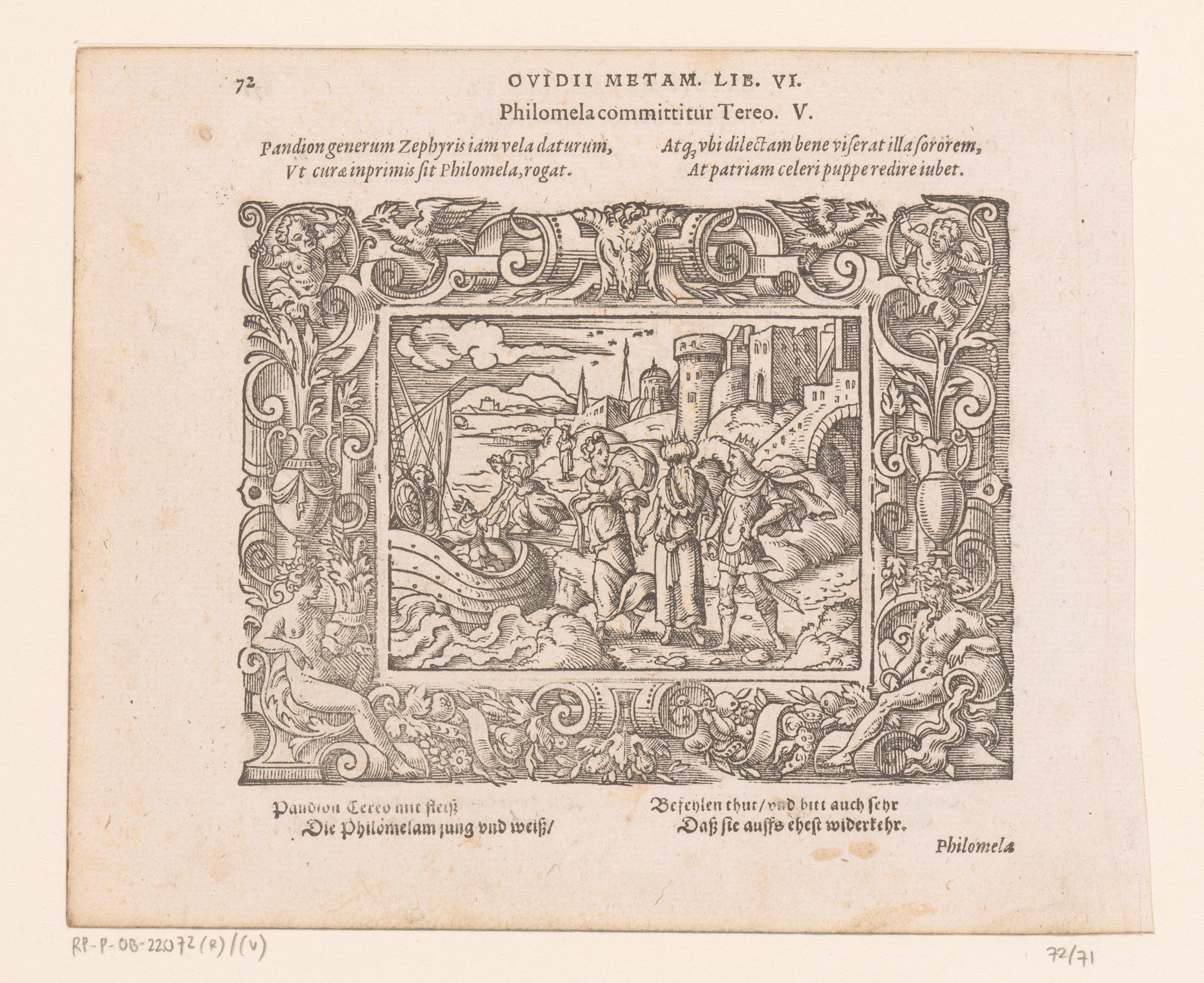 Pandion geeft Philomela mee aan Tereus