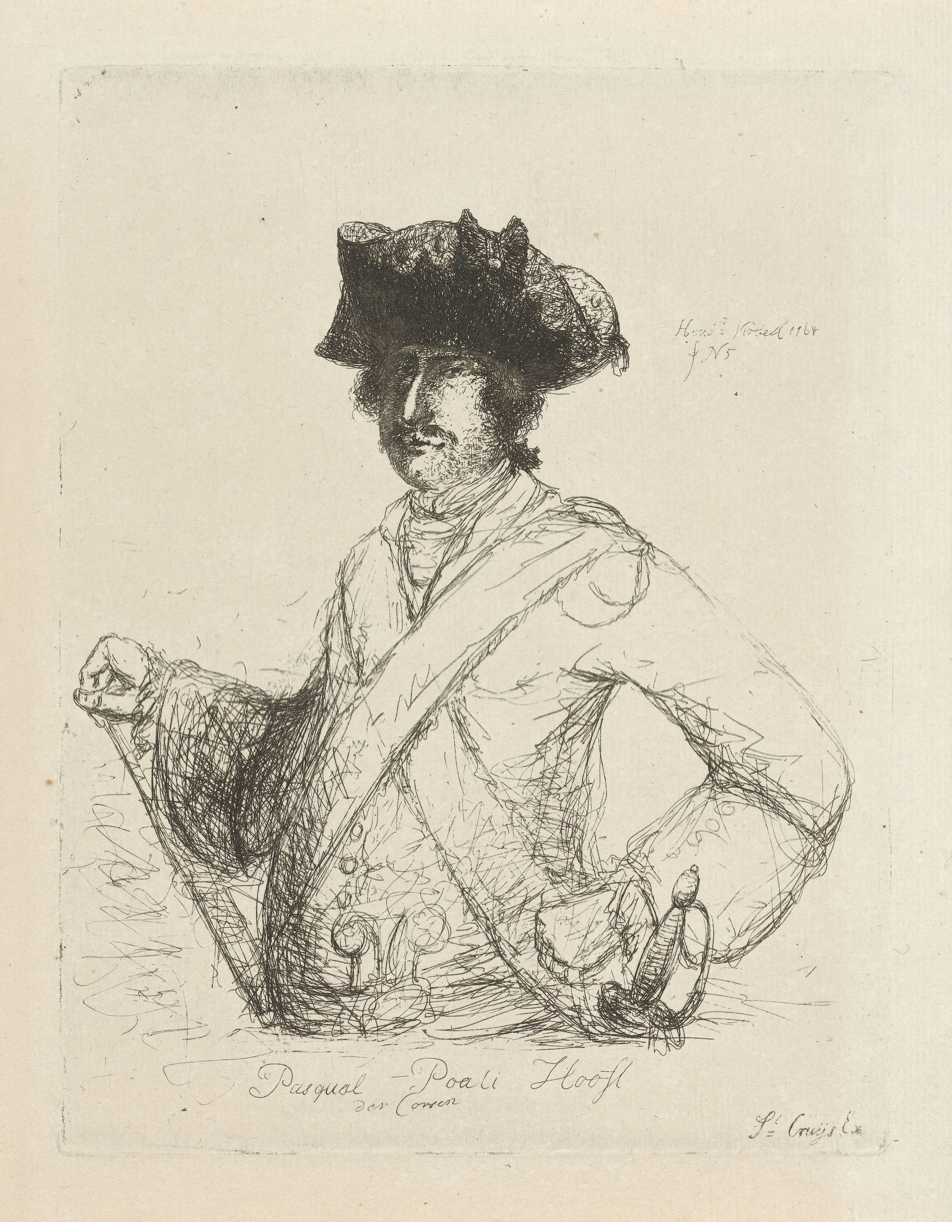 Portret van Pasquale Paoli