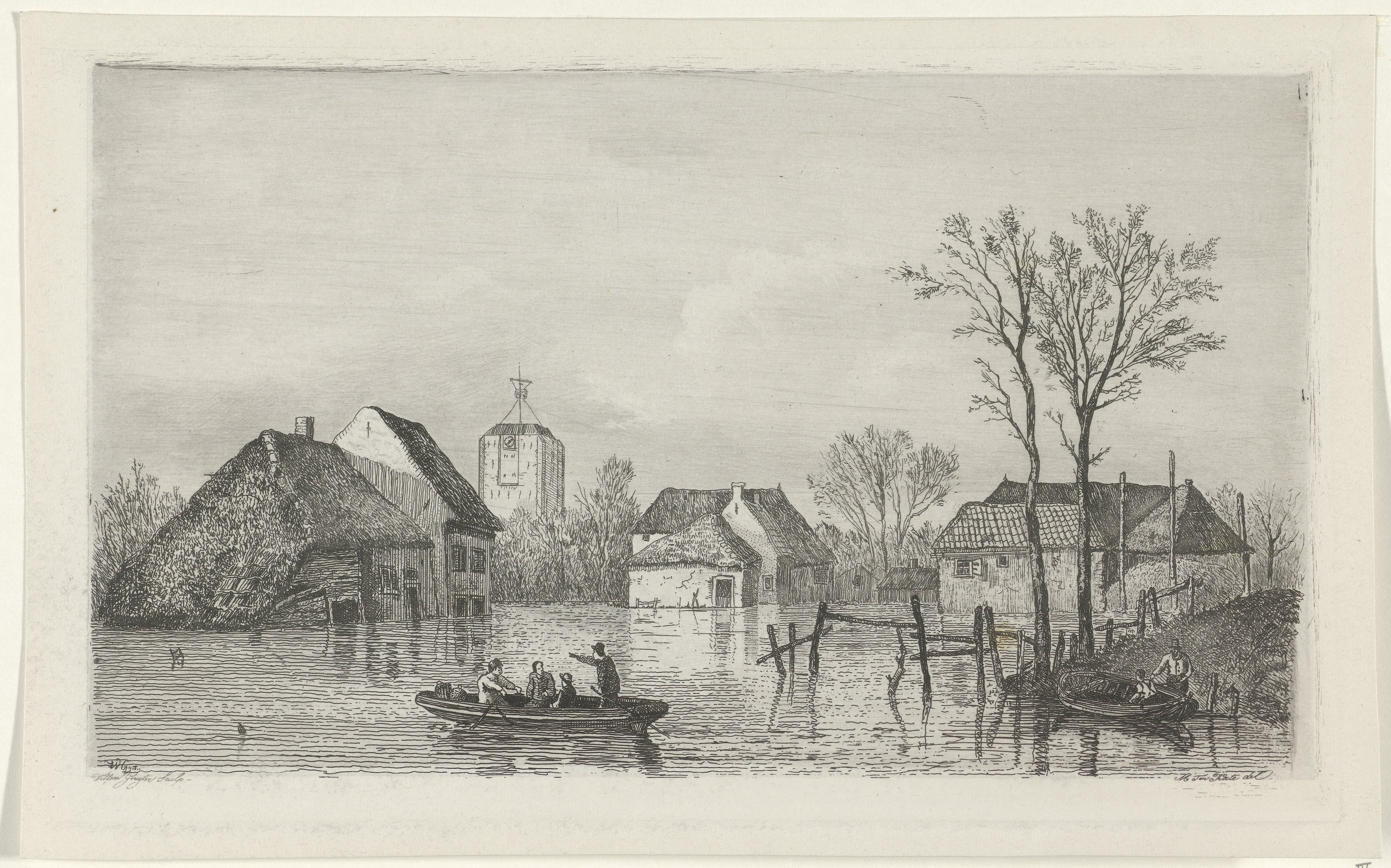 Overstroming bij Beesd, 1855