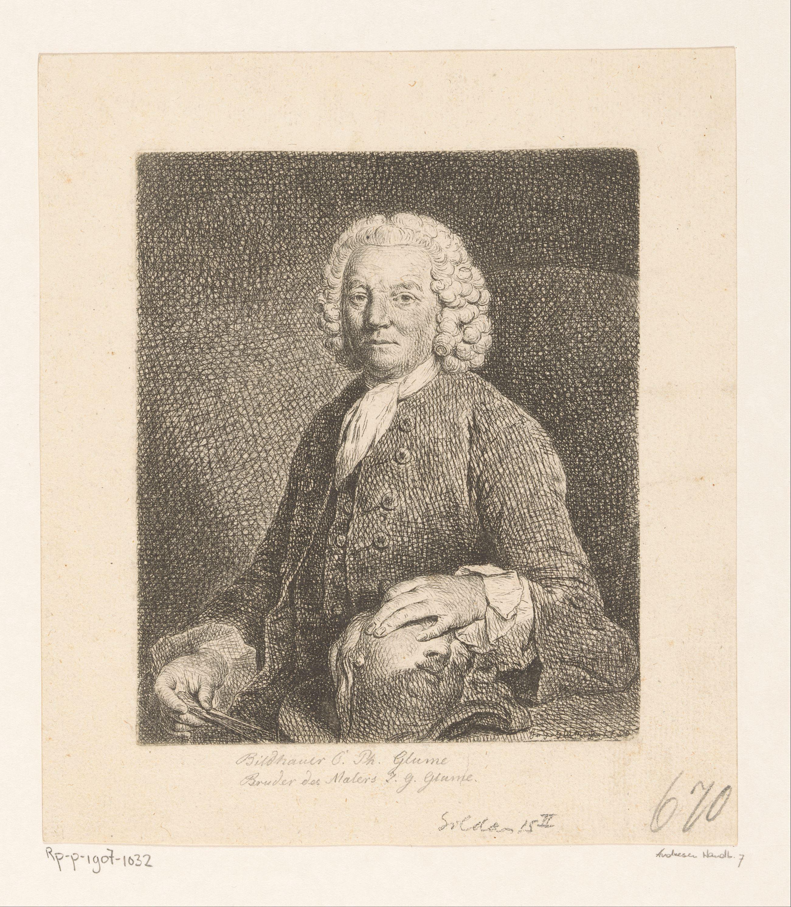 Portret van Carl Philipp Glume
