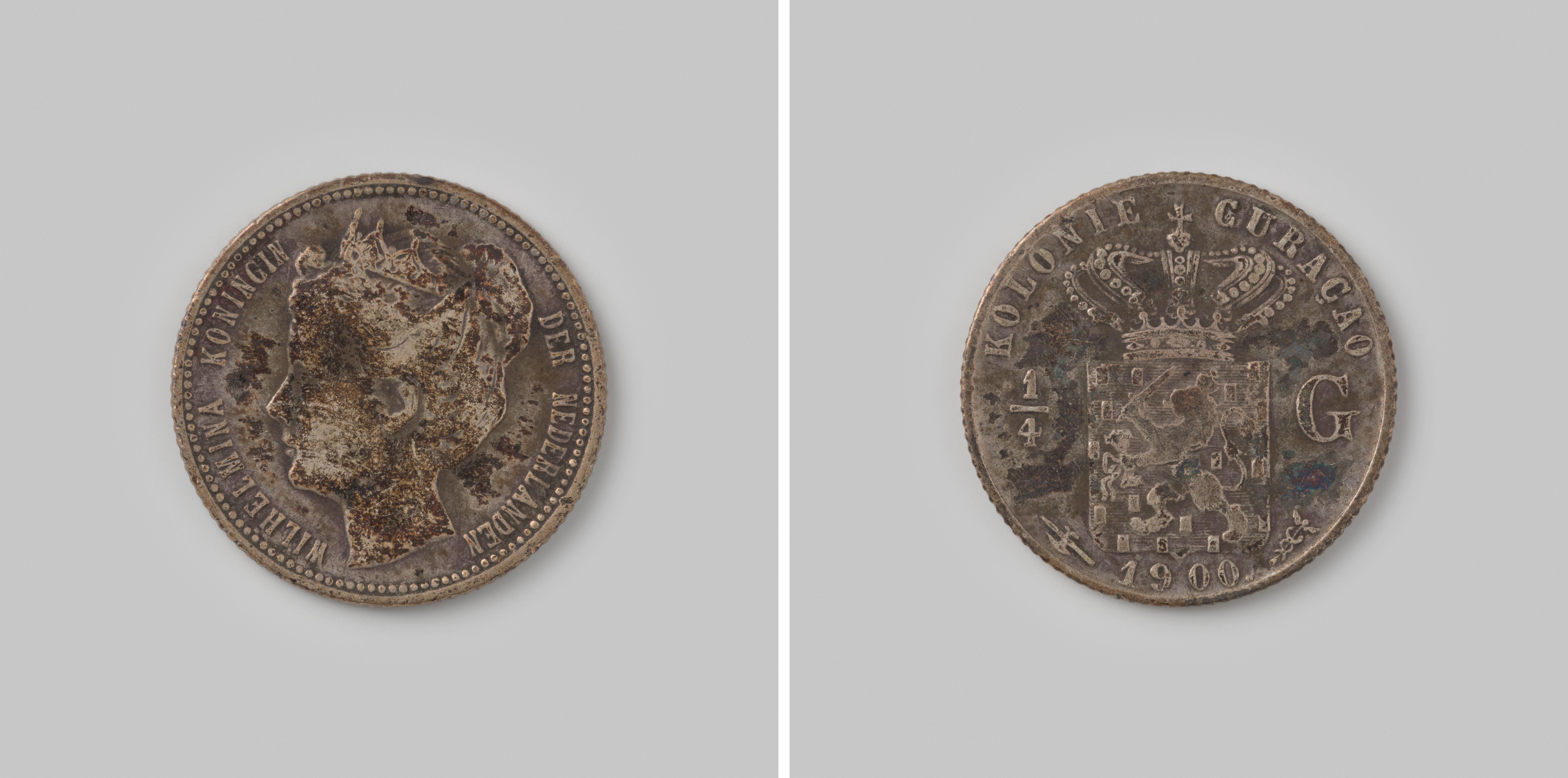 1/4 gulden van Curacao, 1900