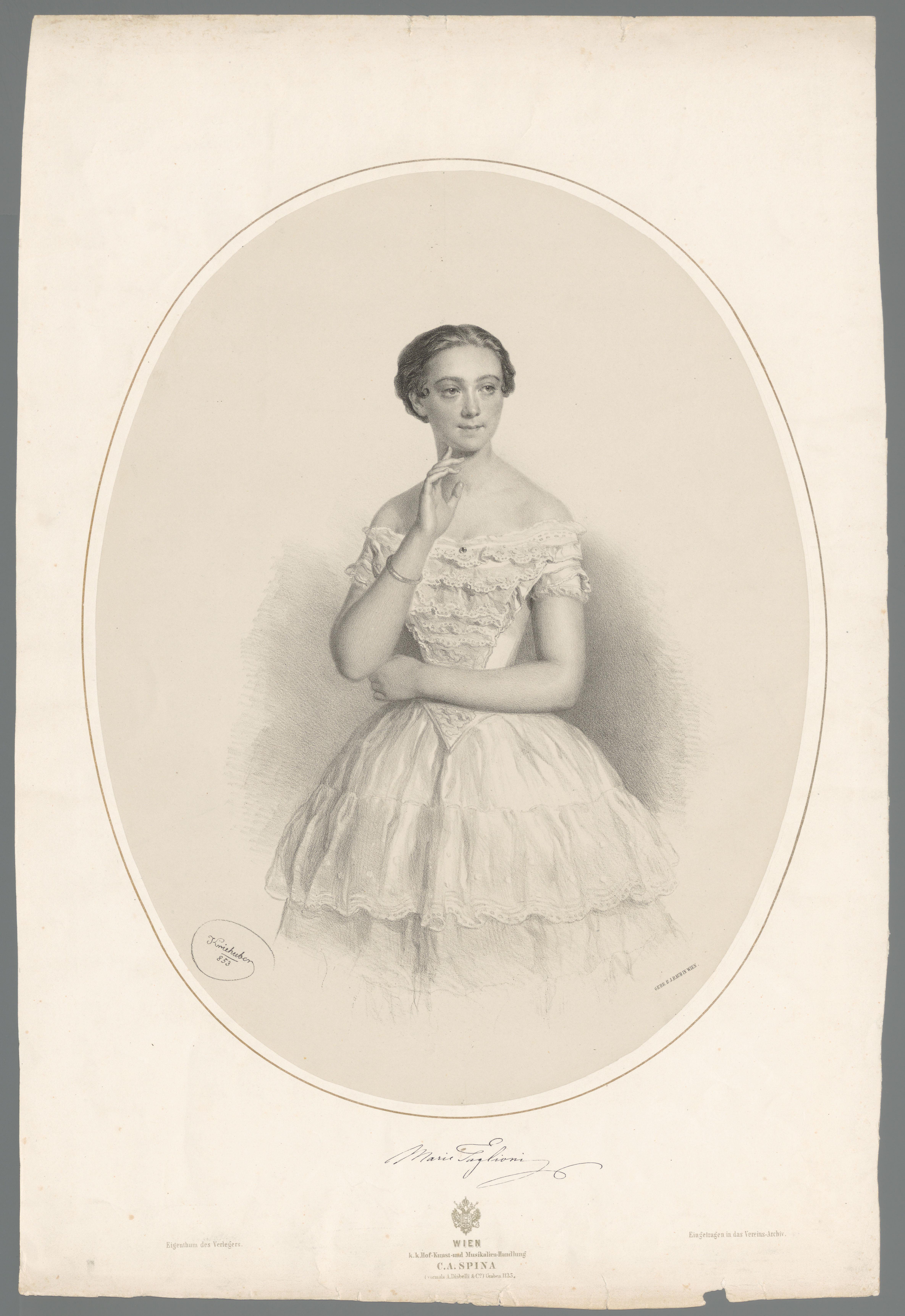 Portret van Marie Taglioni