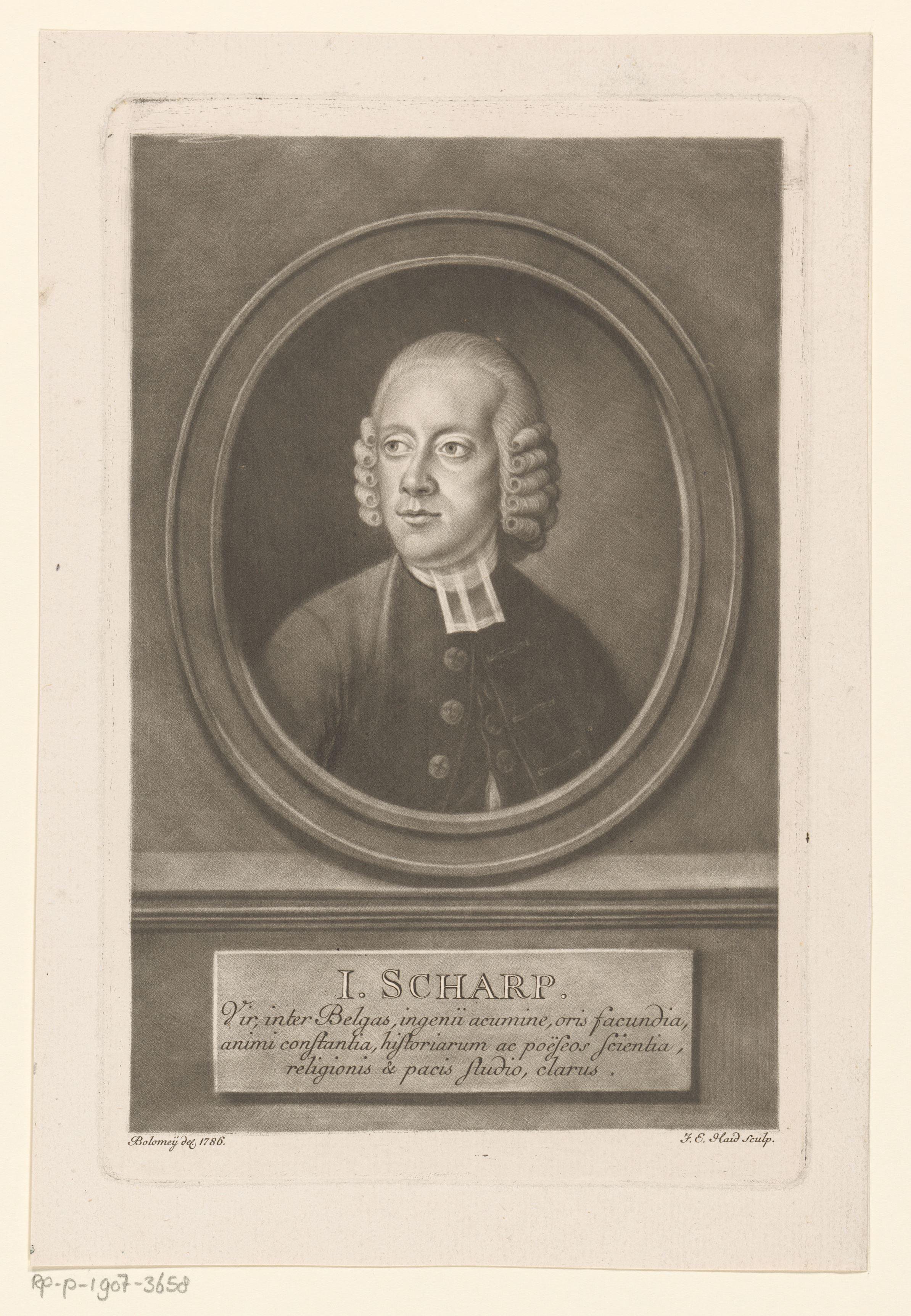 Portret van Jan Scharp