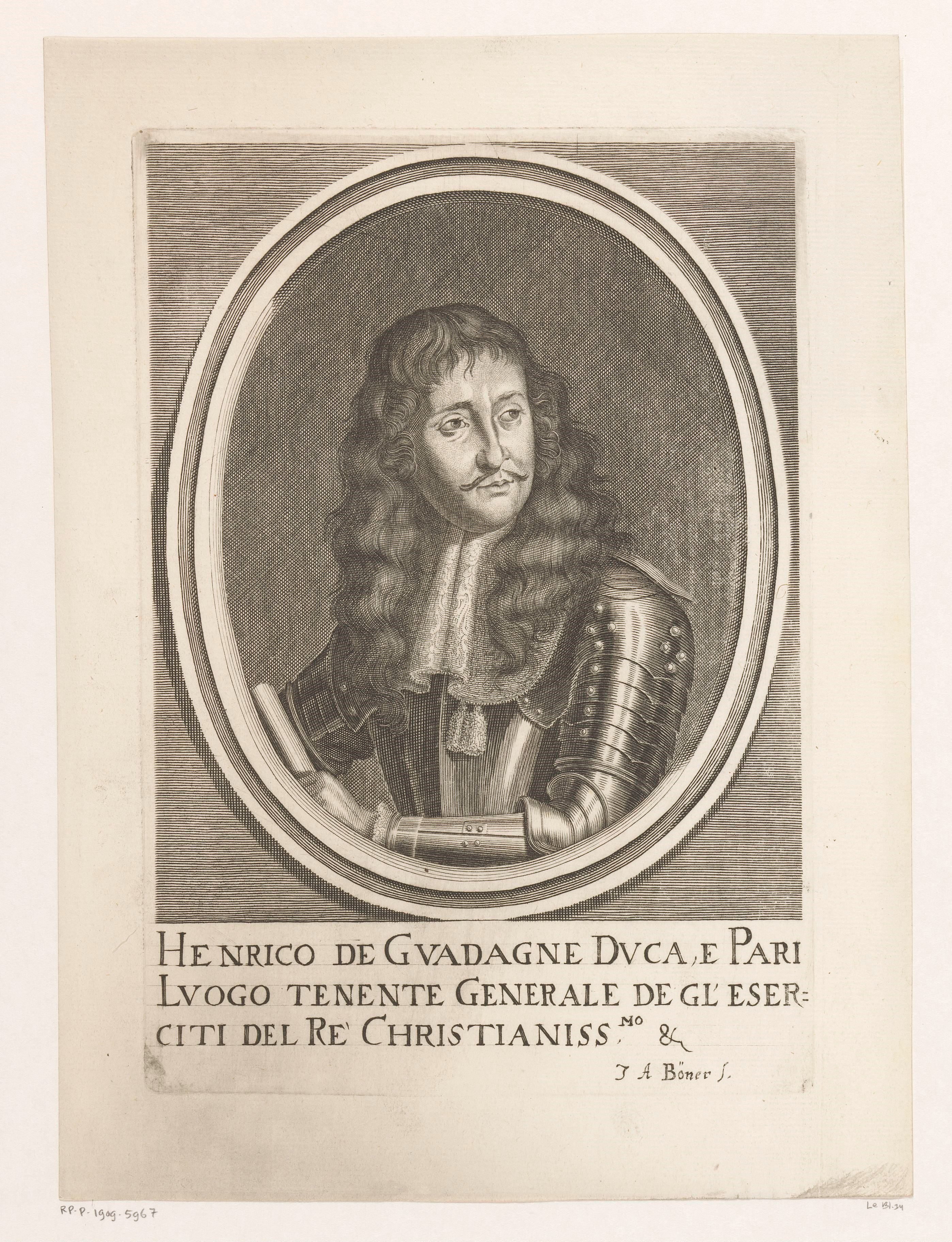 Portret van Henri, duc de Guadagne
