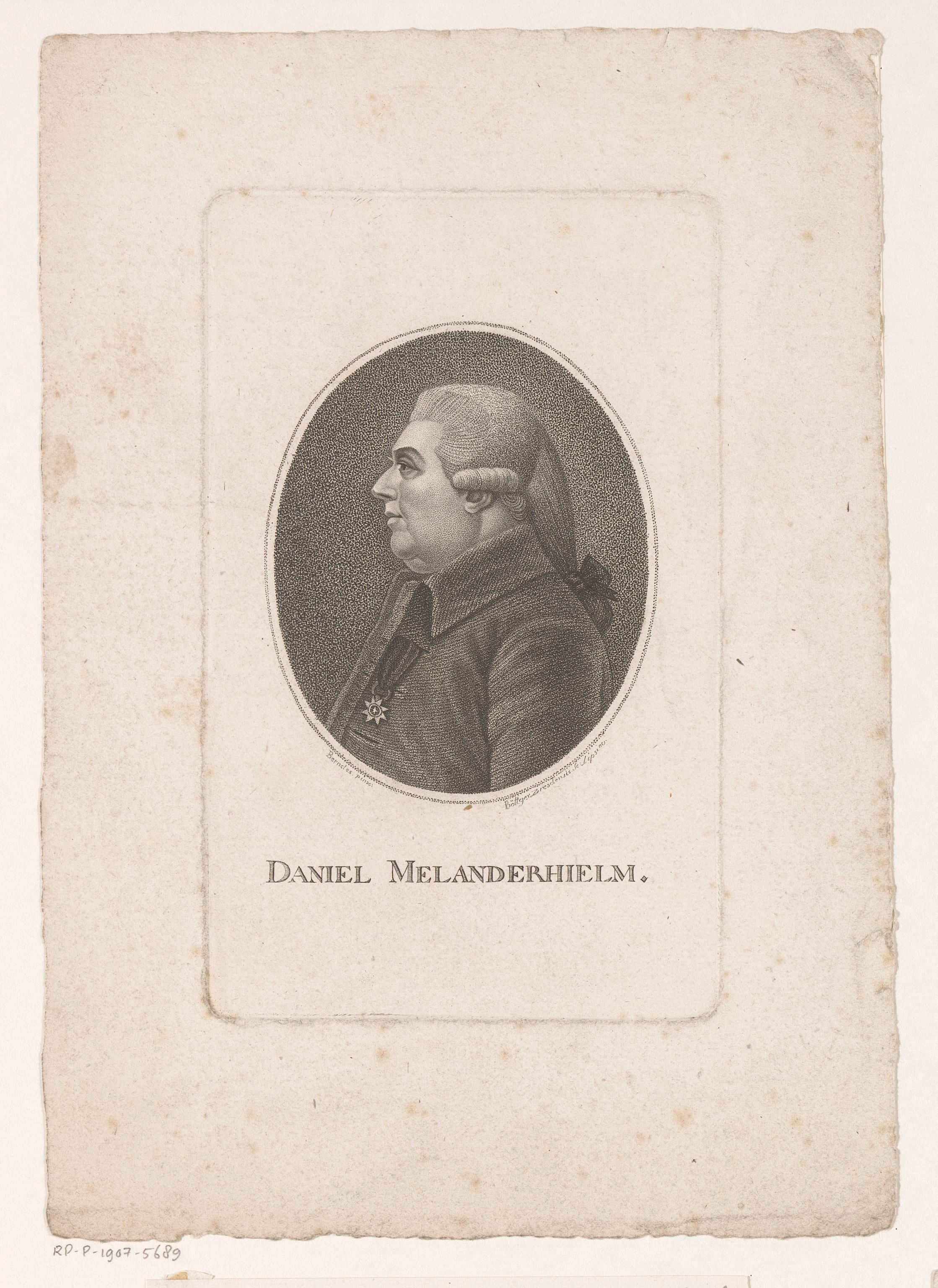 Portret van Daniel Melander af Melanderhielm