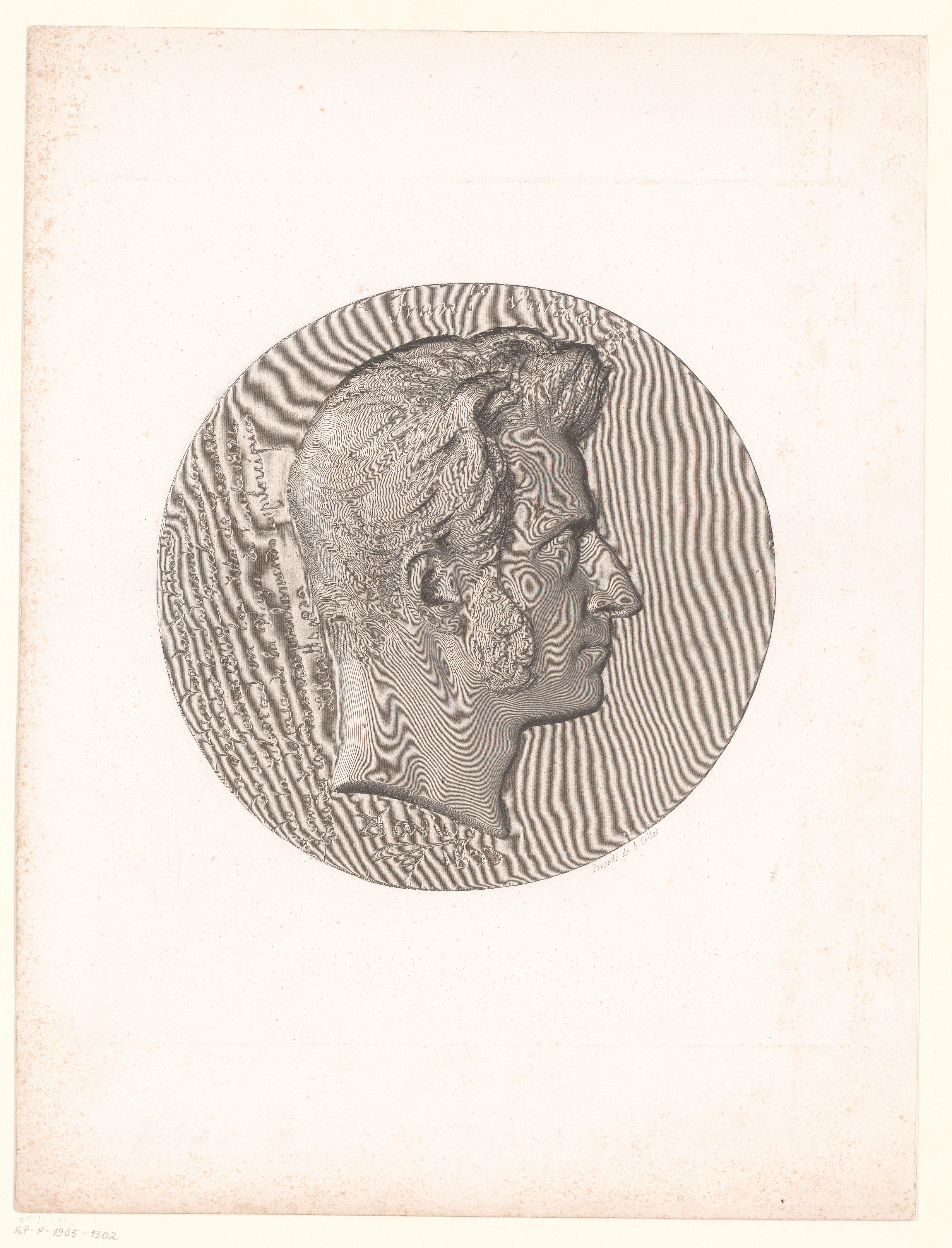 Medaille met portret van François Valdes