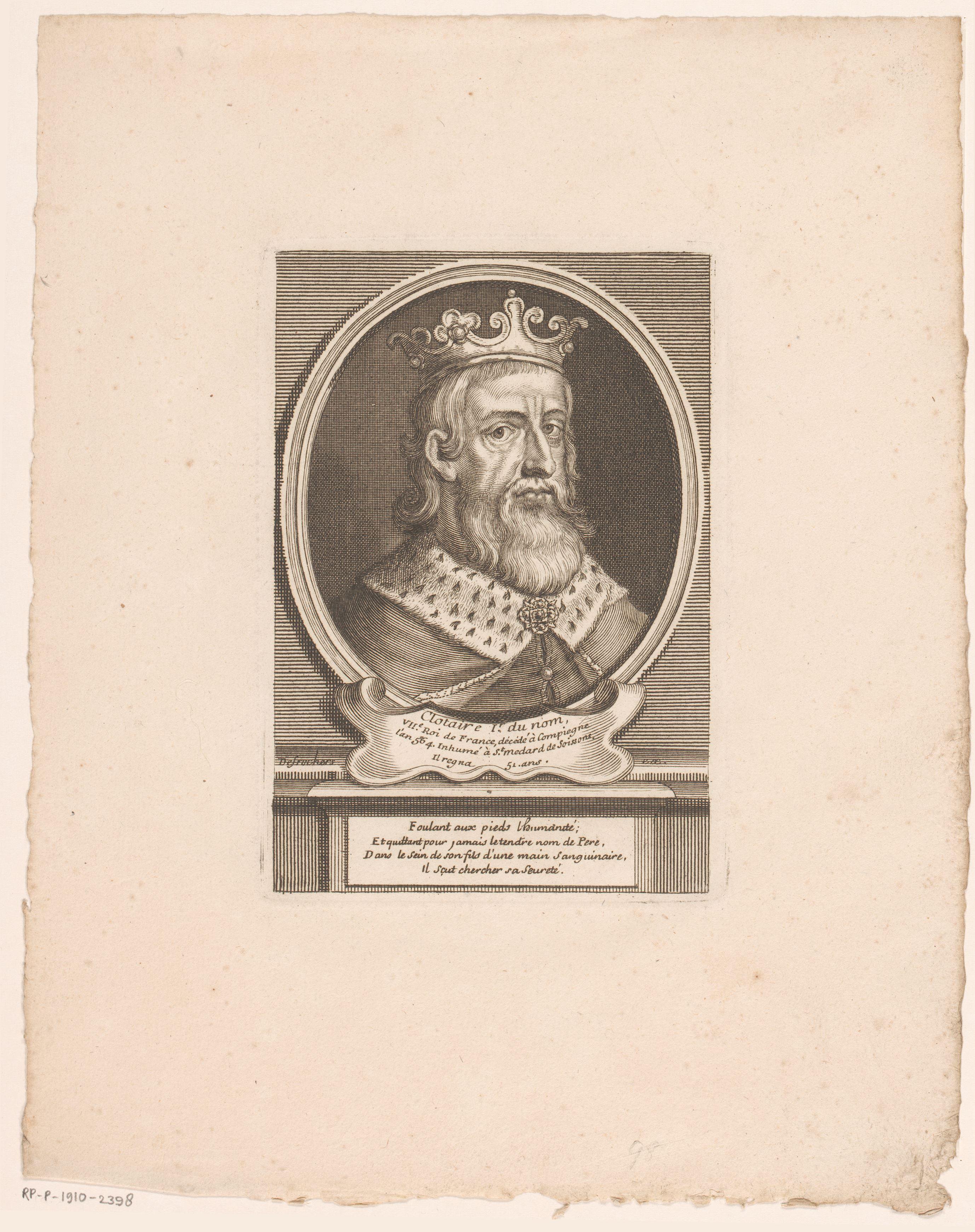 Portret van Chlotharius II