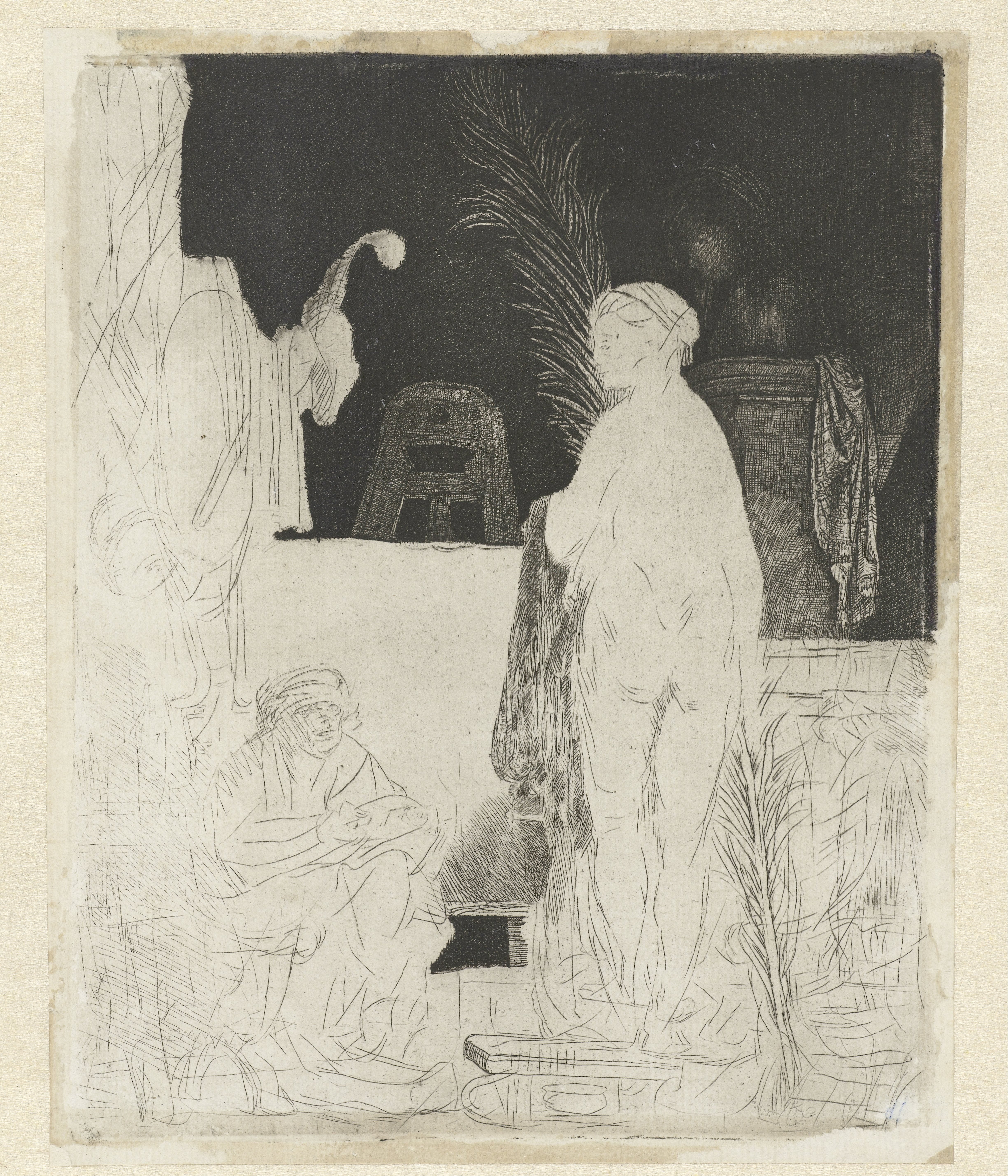 The artist drawing from the model ('Het beeldt van Pigmalion')