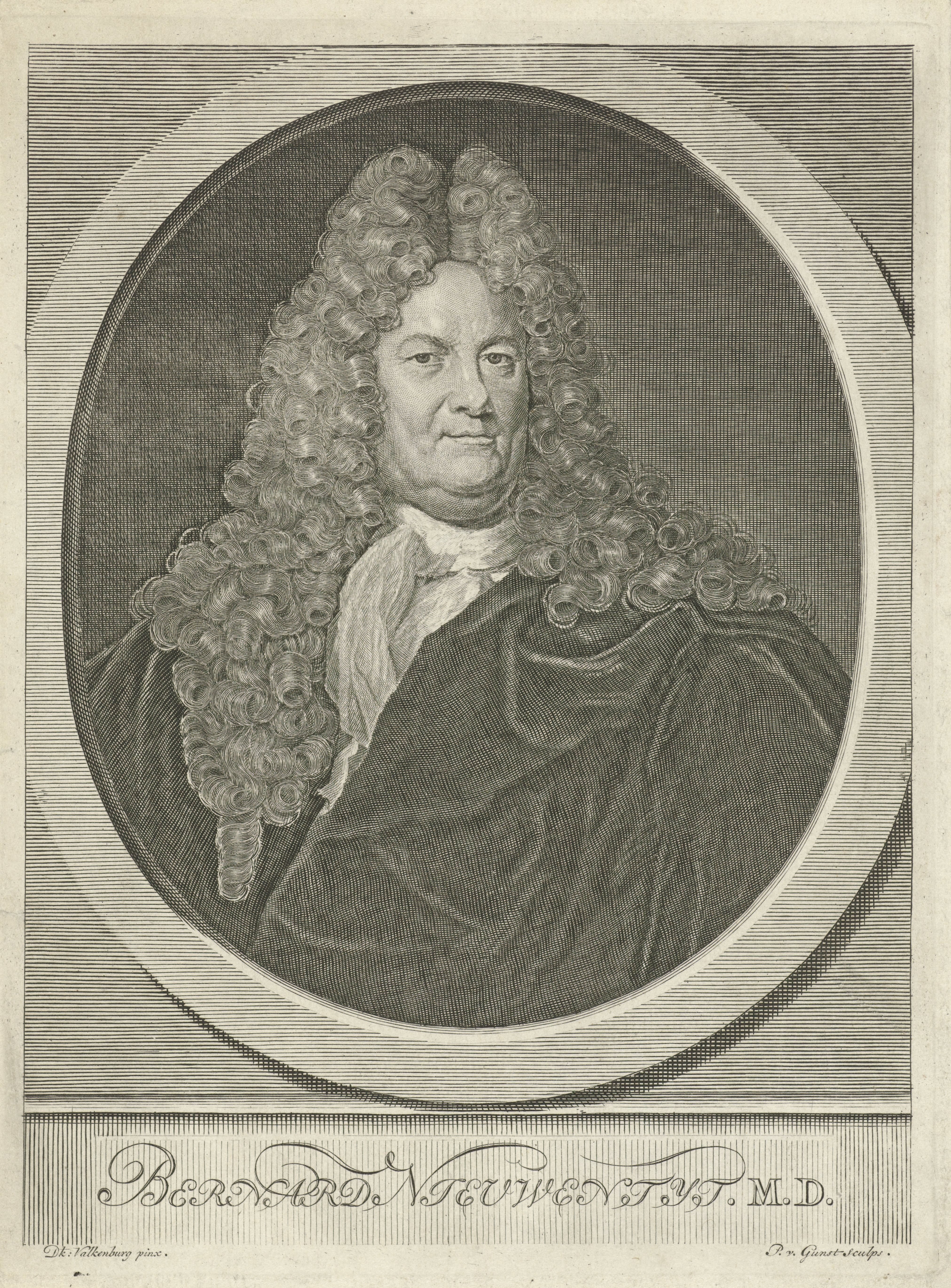 Portret van Bernard Nieuwentijt