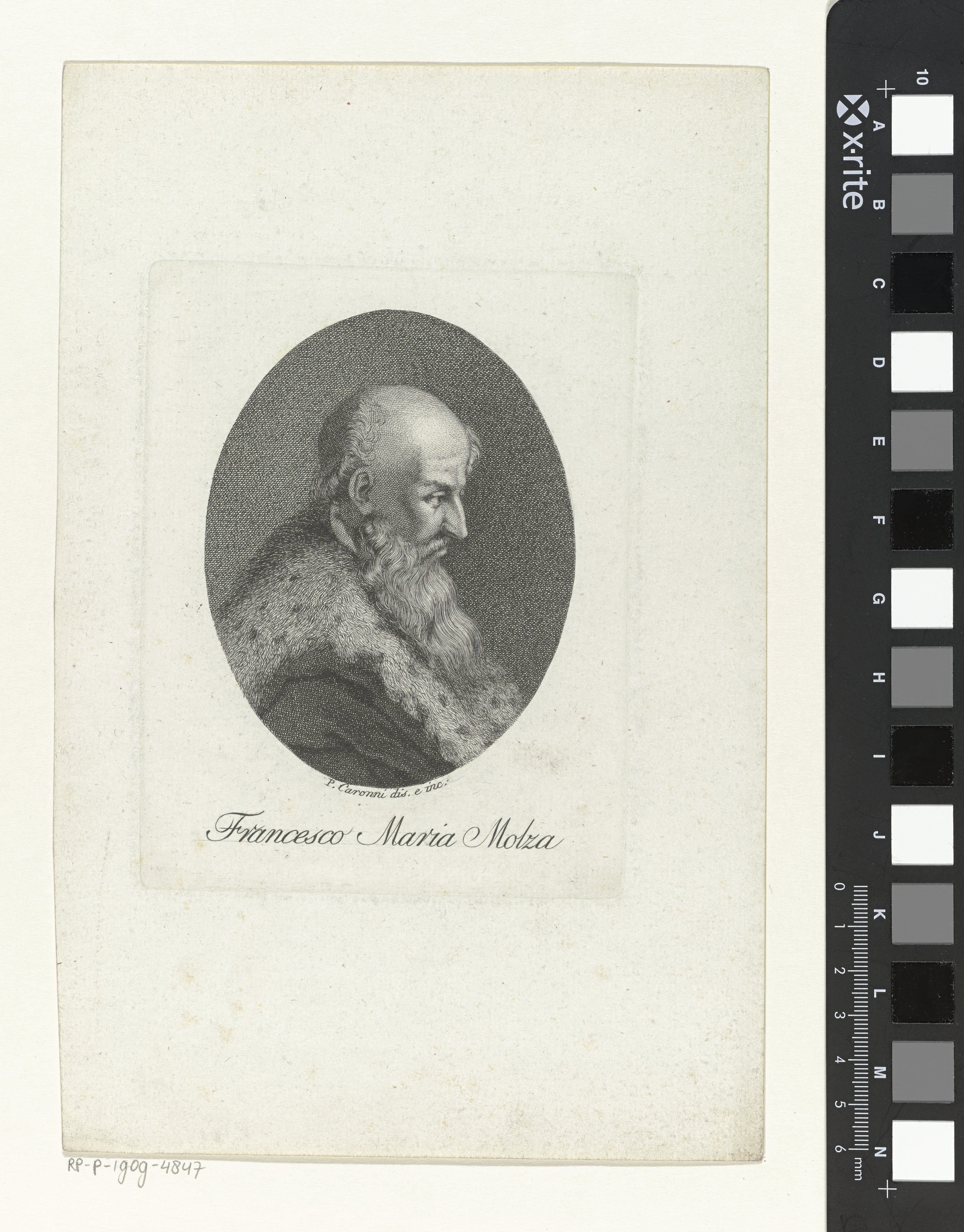 Portret van humanist en dichter Francesco Maria Molza