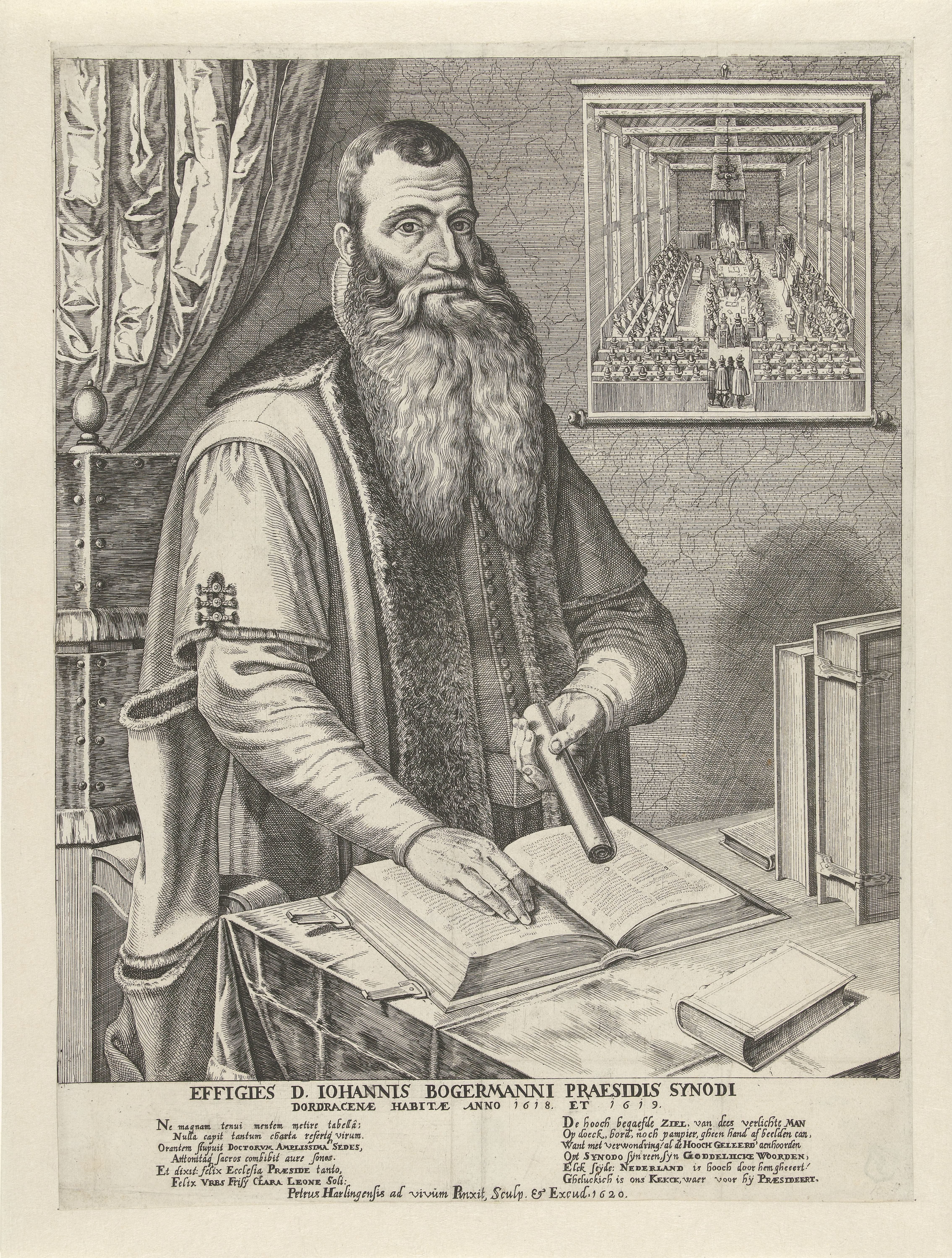 Portret van Johannes Bogerman