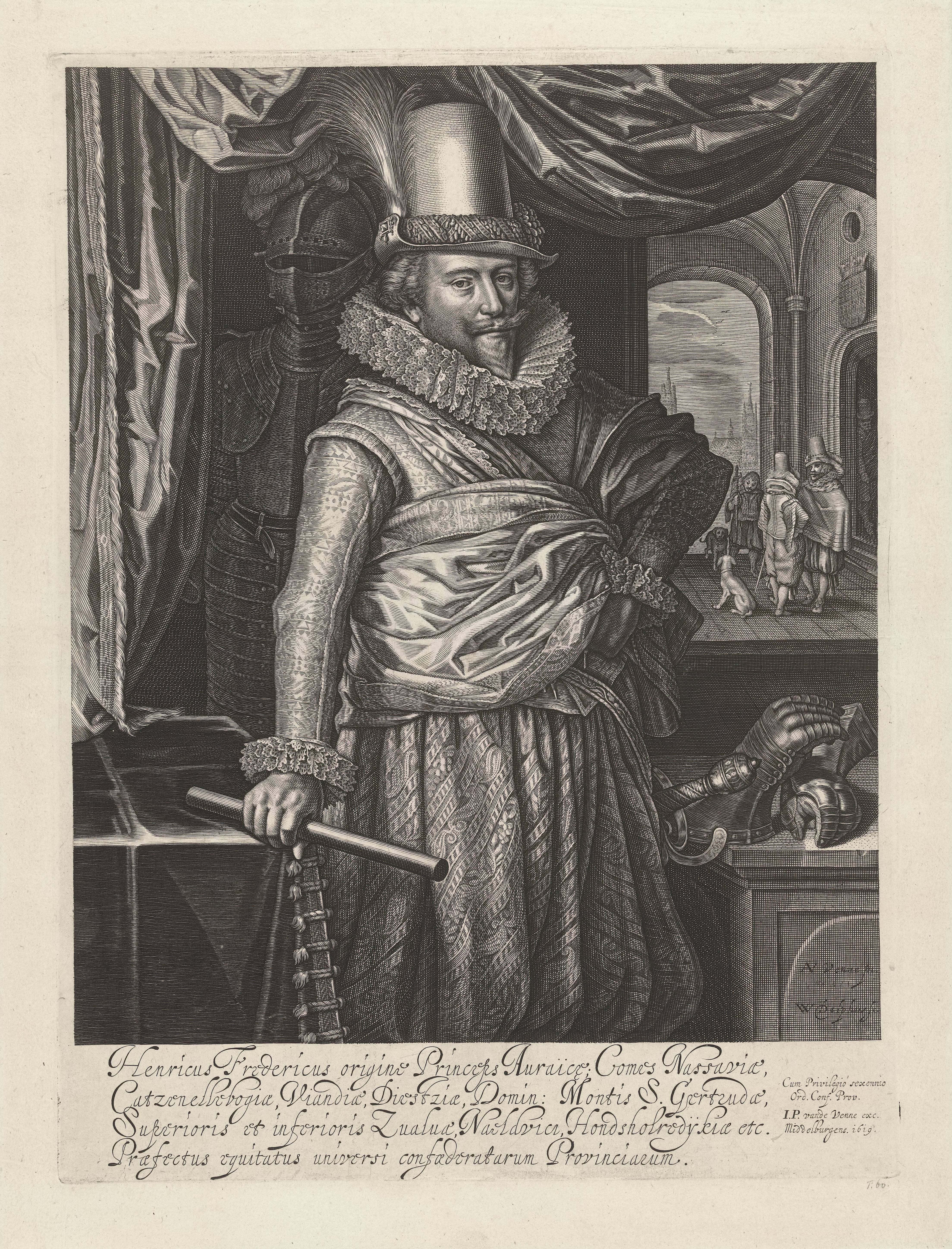 Portret van Frederik Hendrik, prins van Oranje-Nassau