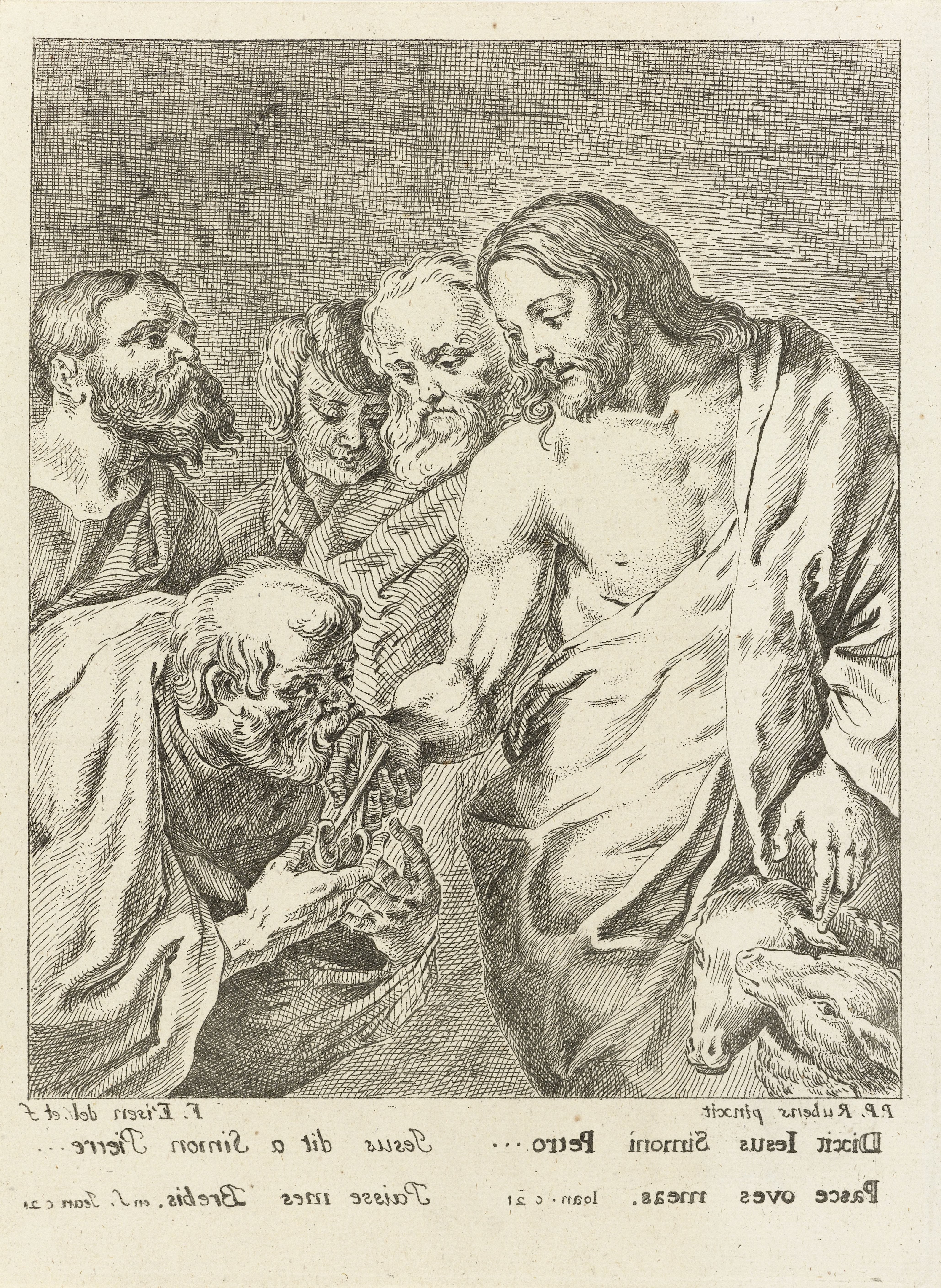 Christus geeft de sleutels aan Petrus