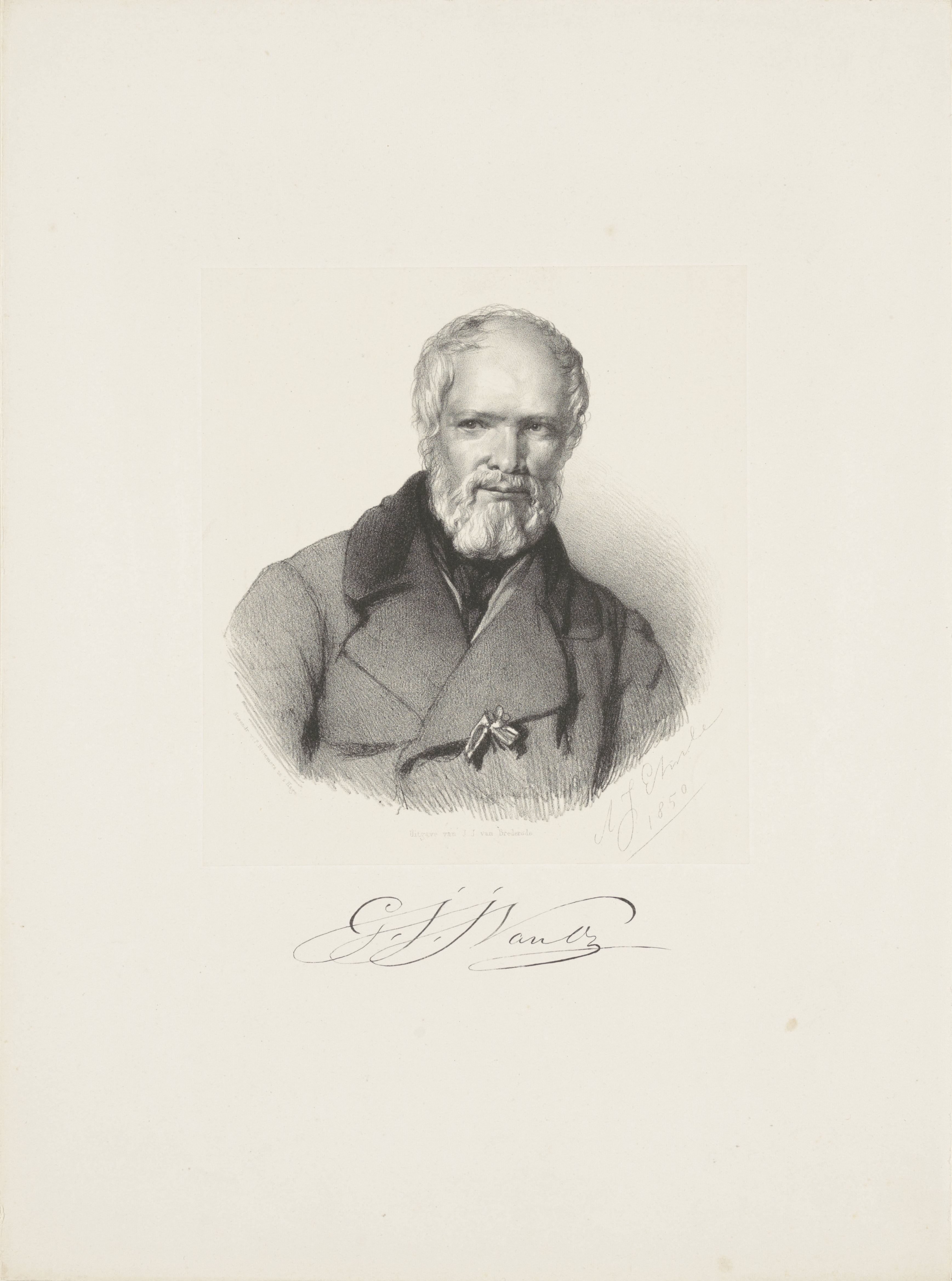 Portret van Georgius Jacobus Johannes van Os
