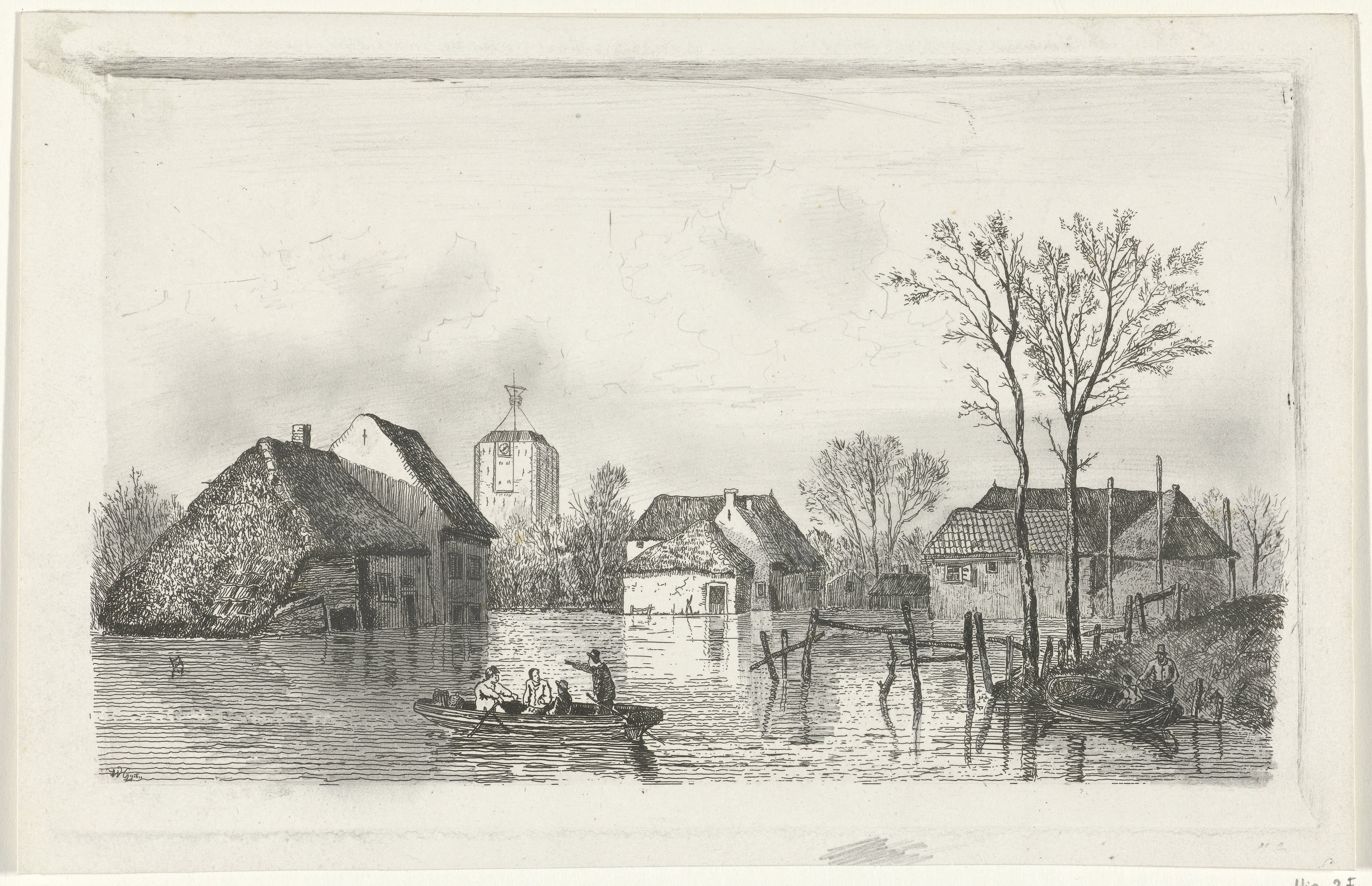 Overstroming bij Beesd, 1855