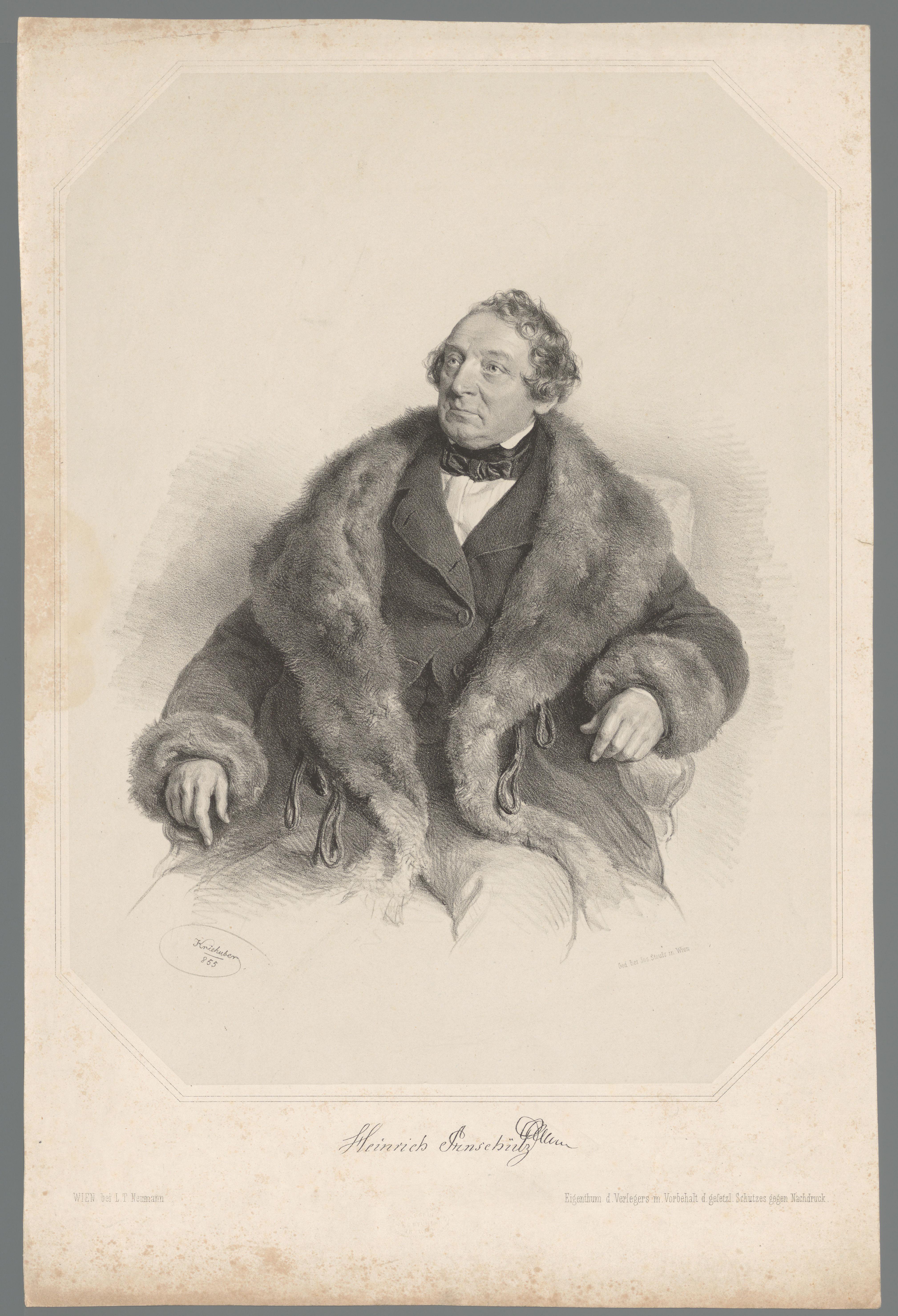 Portret van Heinrich Anschütz