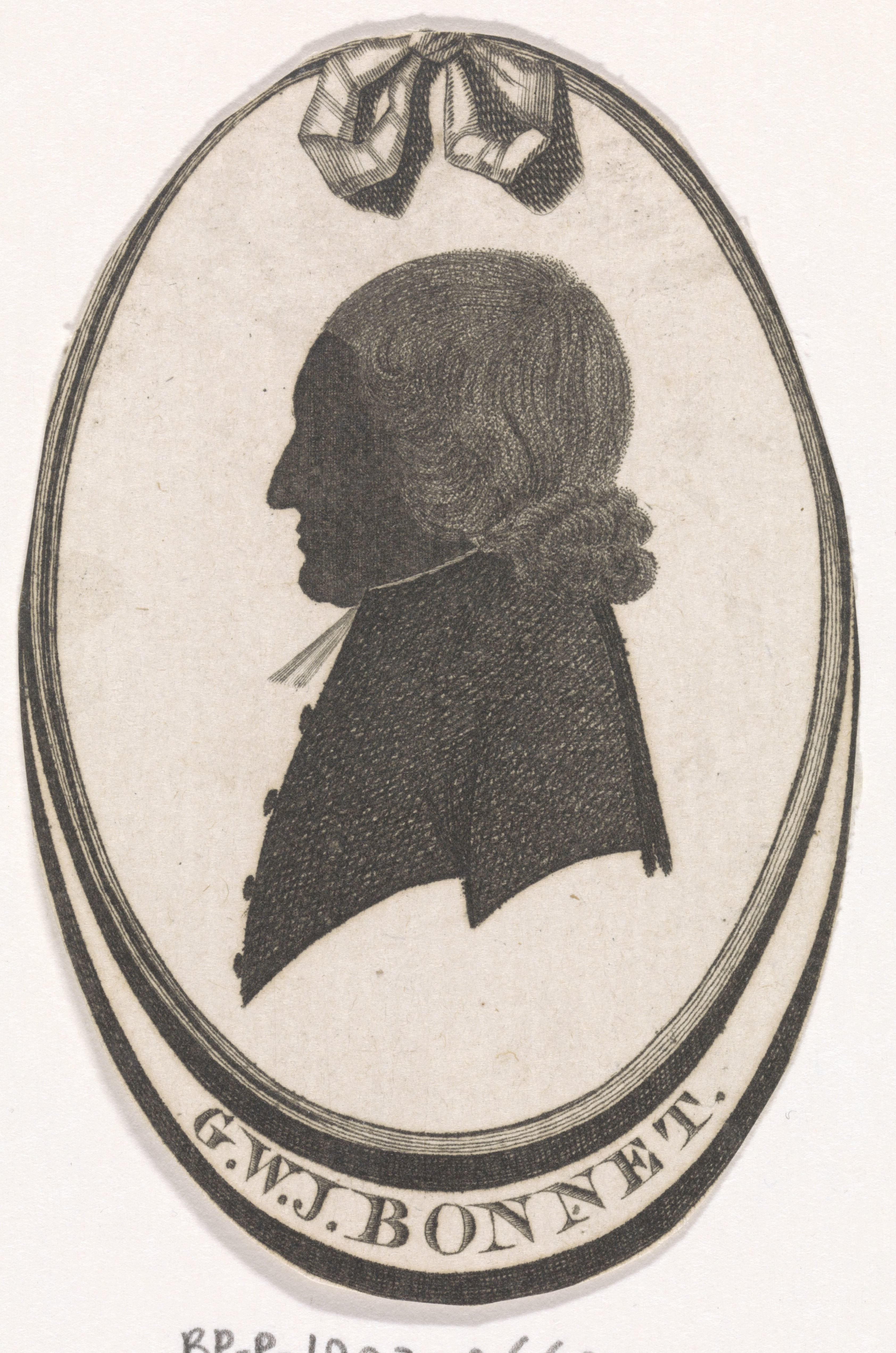 Silhouetportret van Gijsbert Weijer Jan Bonnet