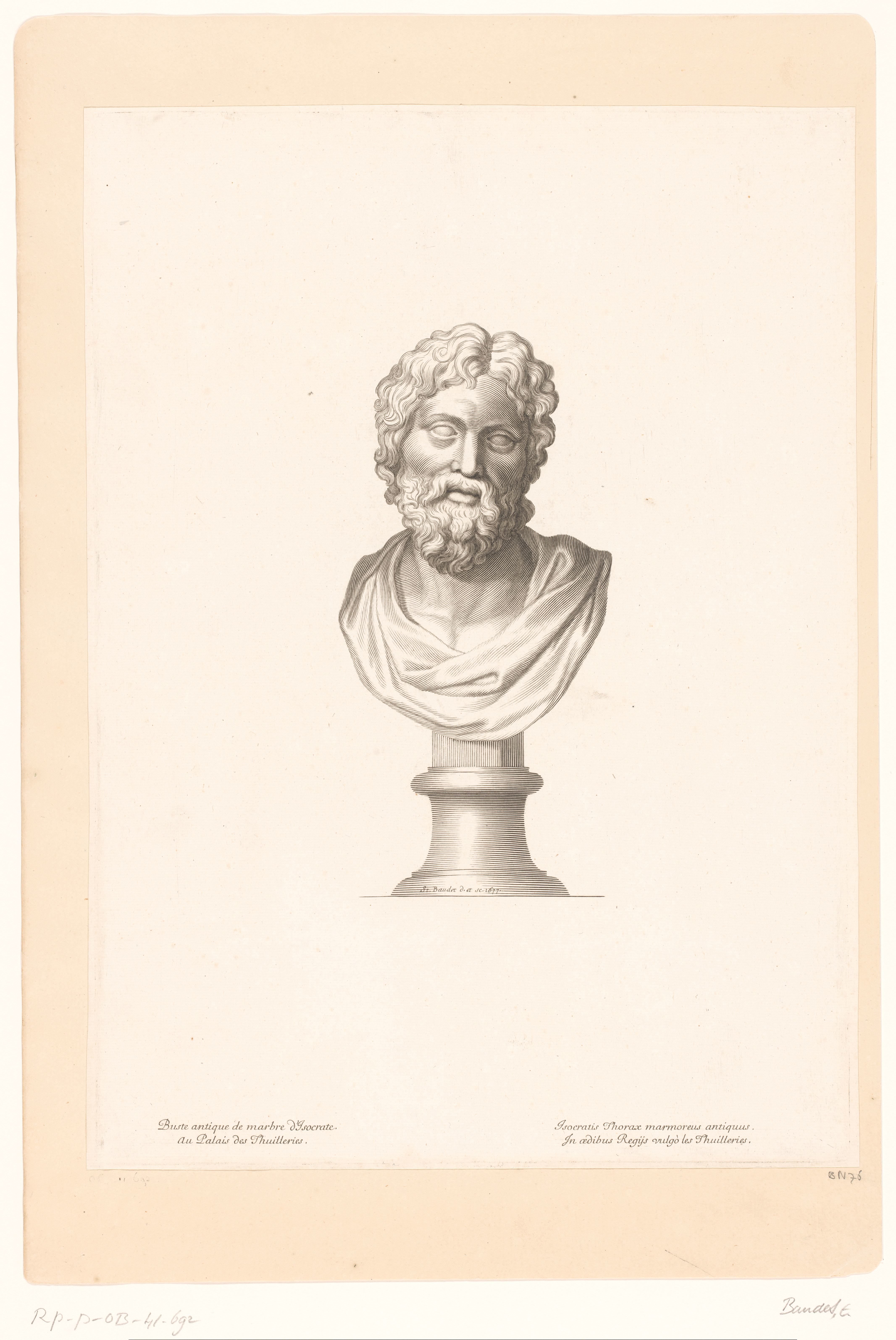 Antieke buste van Isocrates