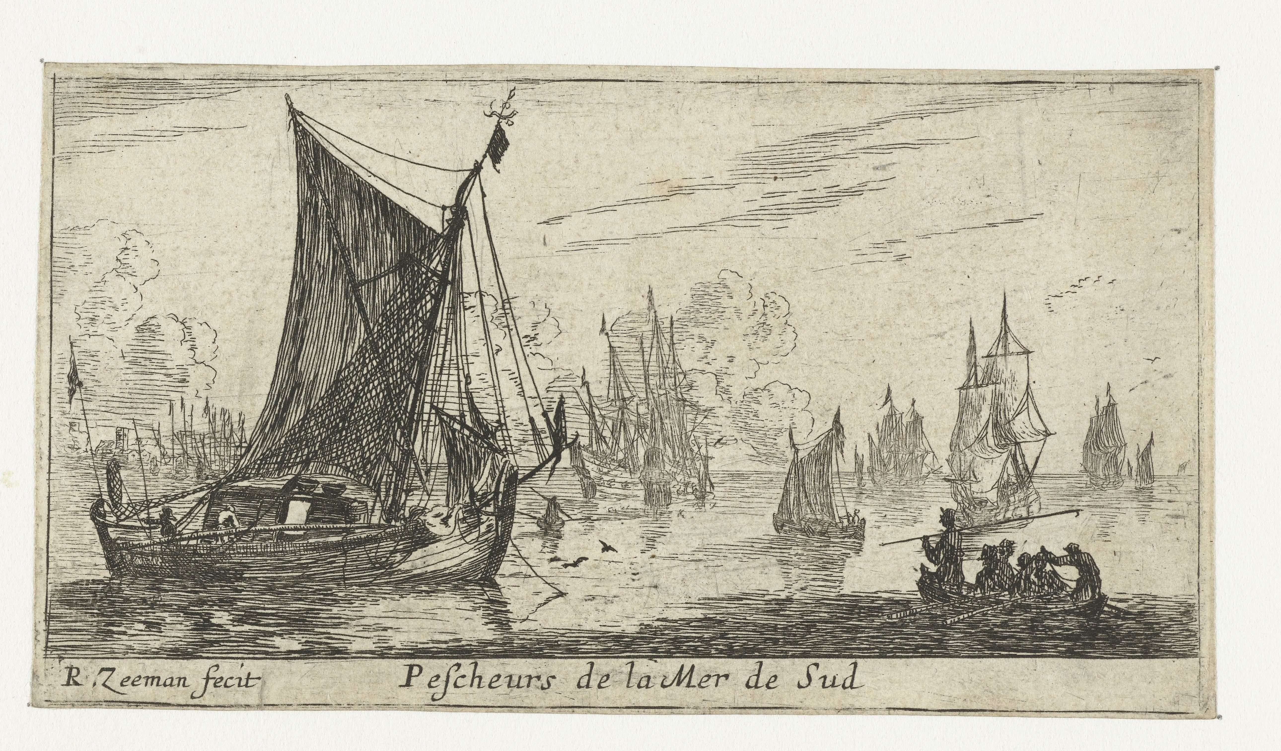 Vissersboten op de Zuiderzee