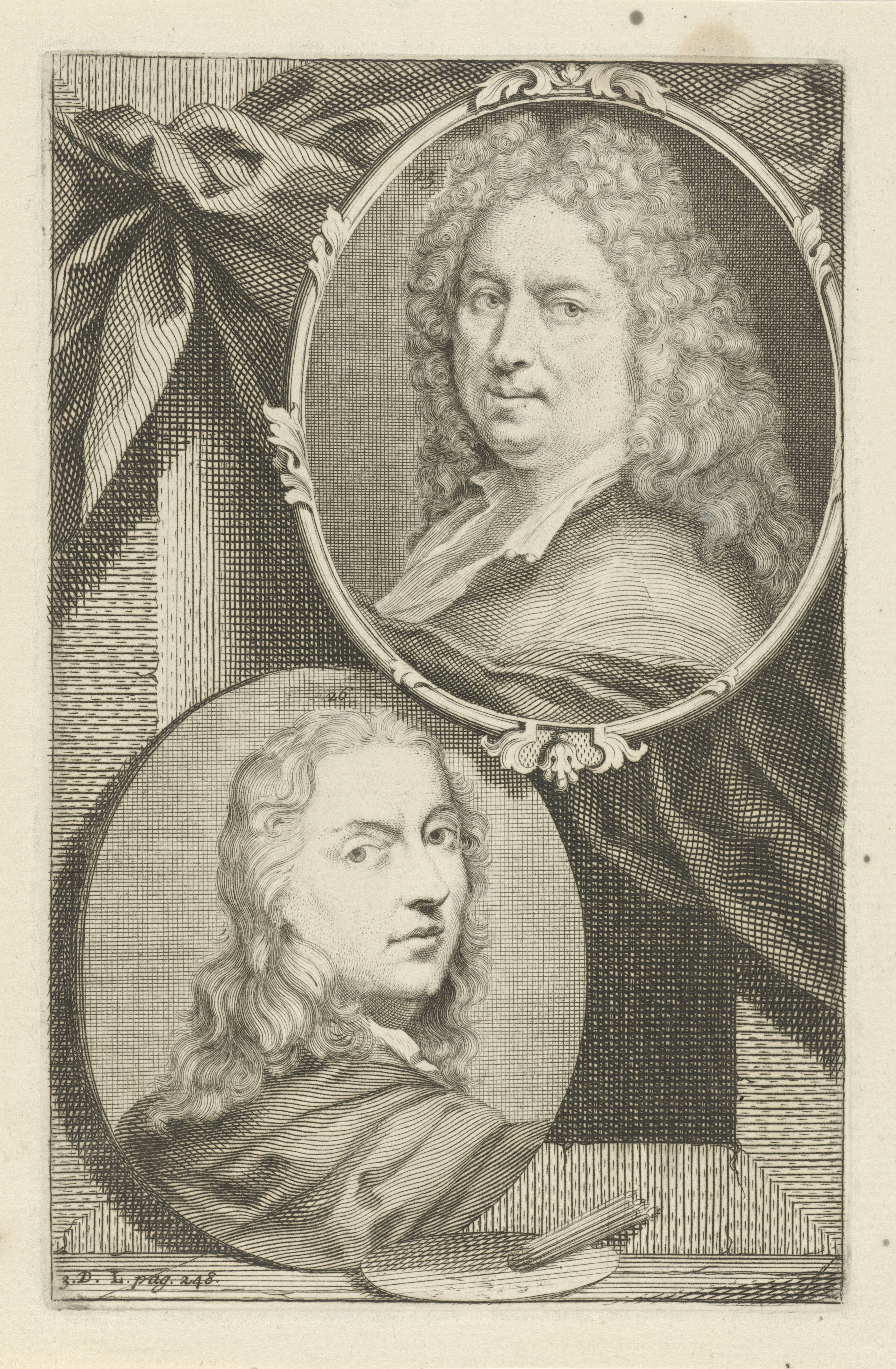 Portretten van Matthias Wulfraet en Augustinus Terwesten