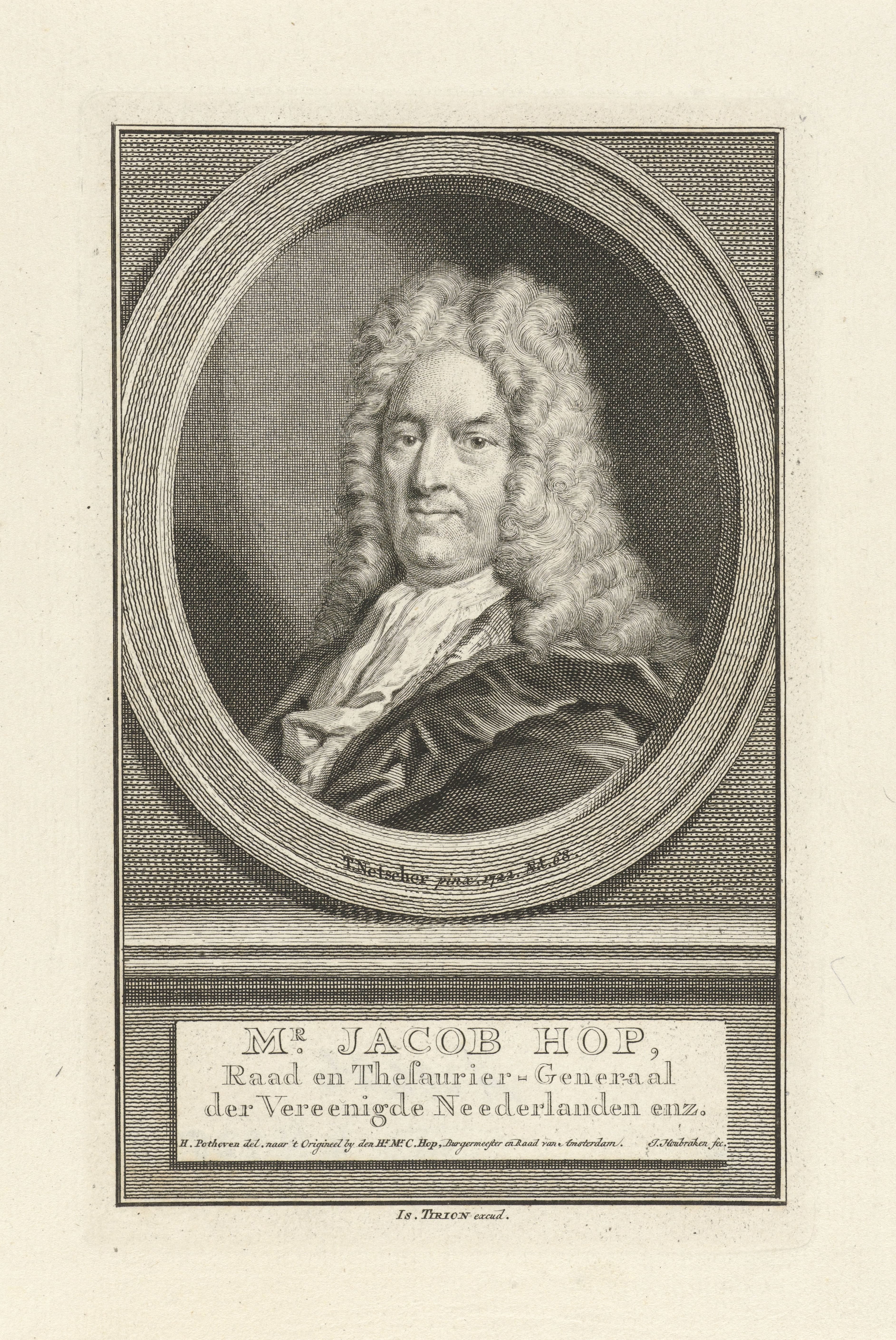 Portret van Jacob Hop