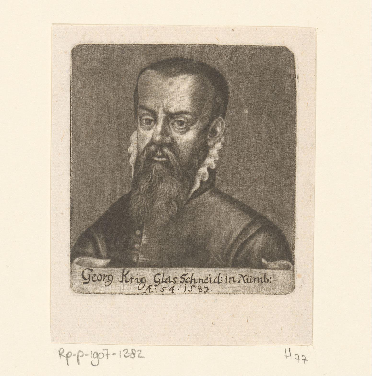 Portret van Georg Krieg