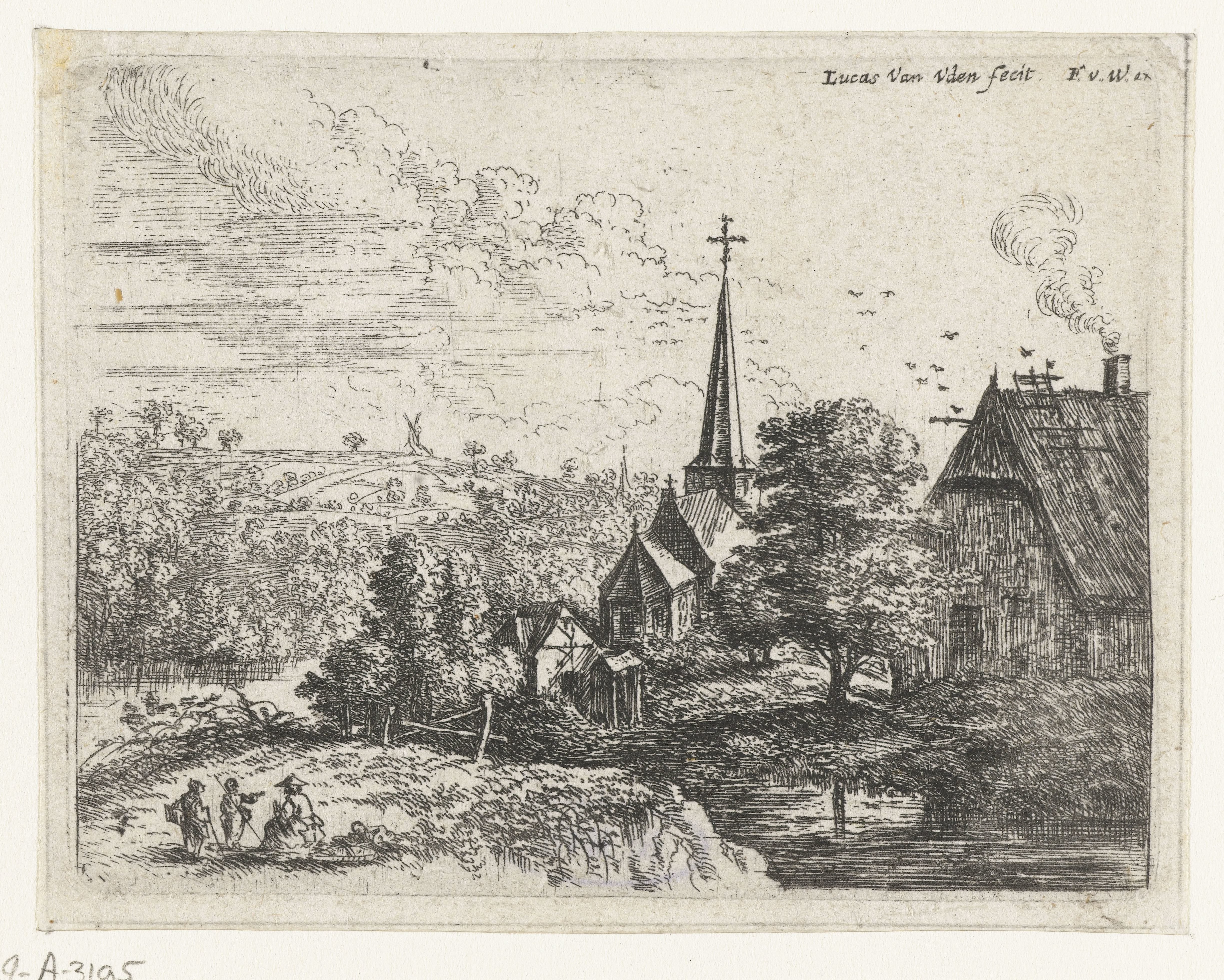 Dorp gelegen aan een rivier