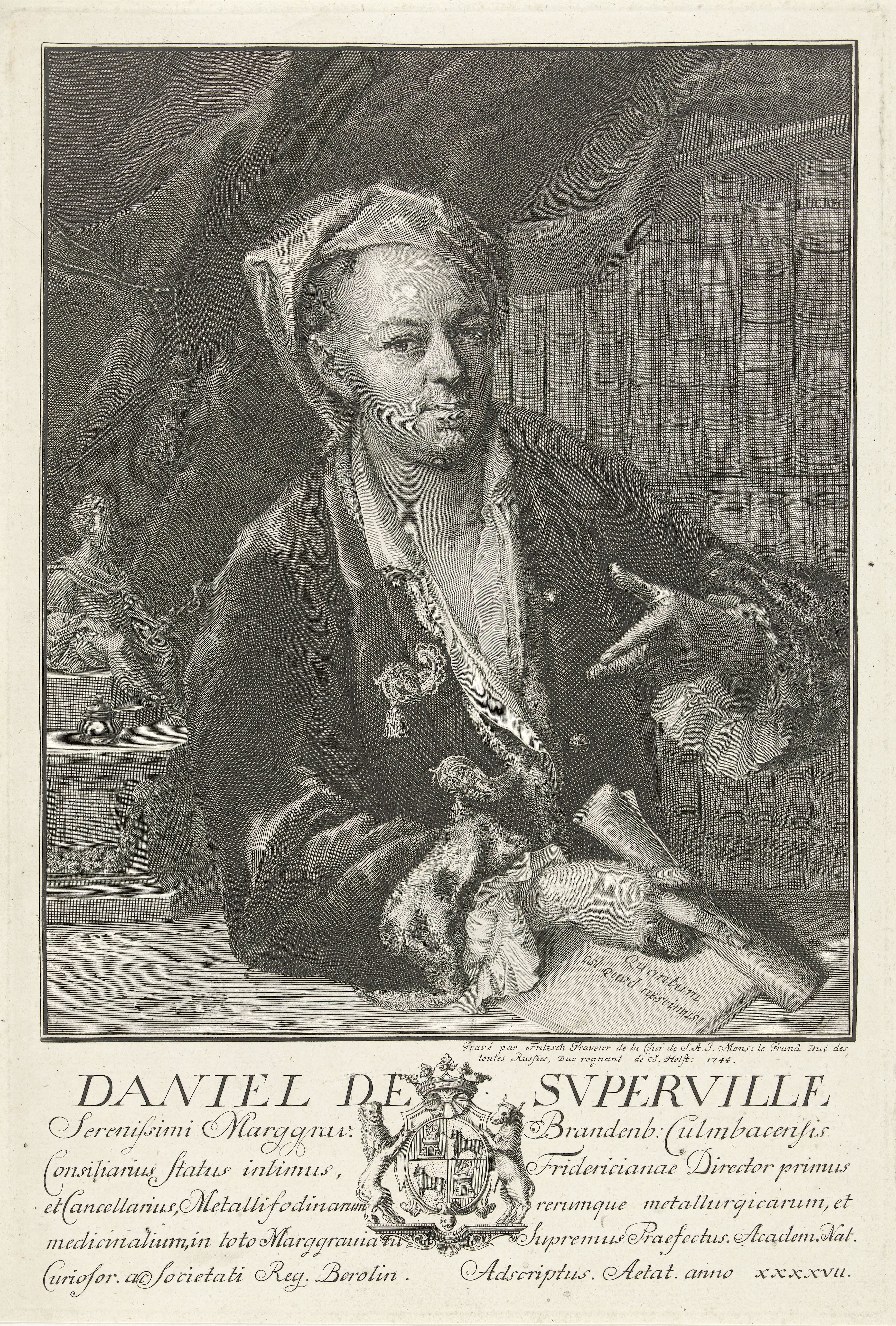 Portret van Daniel de Superville