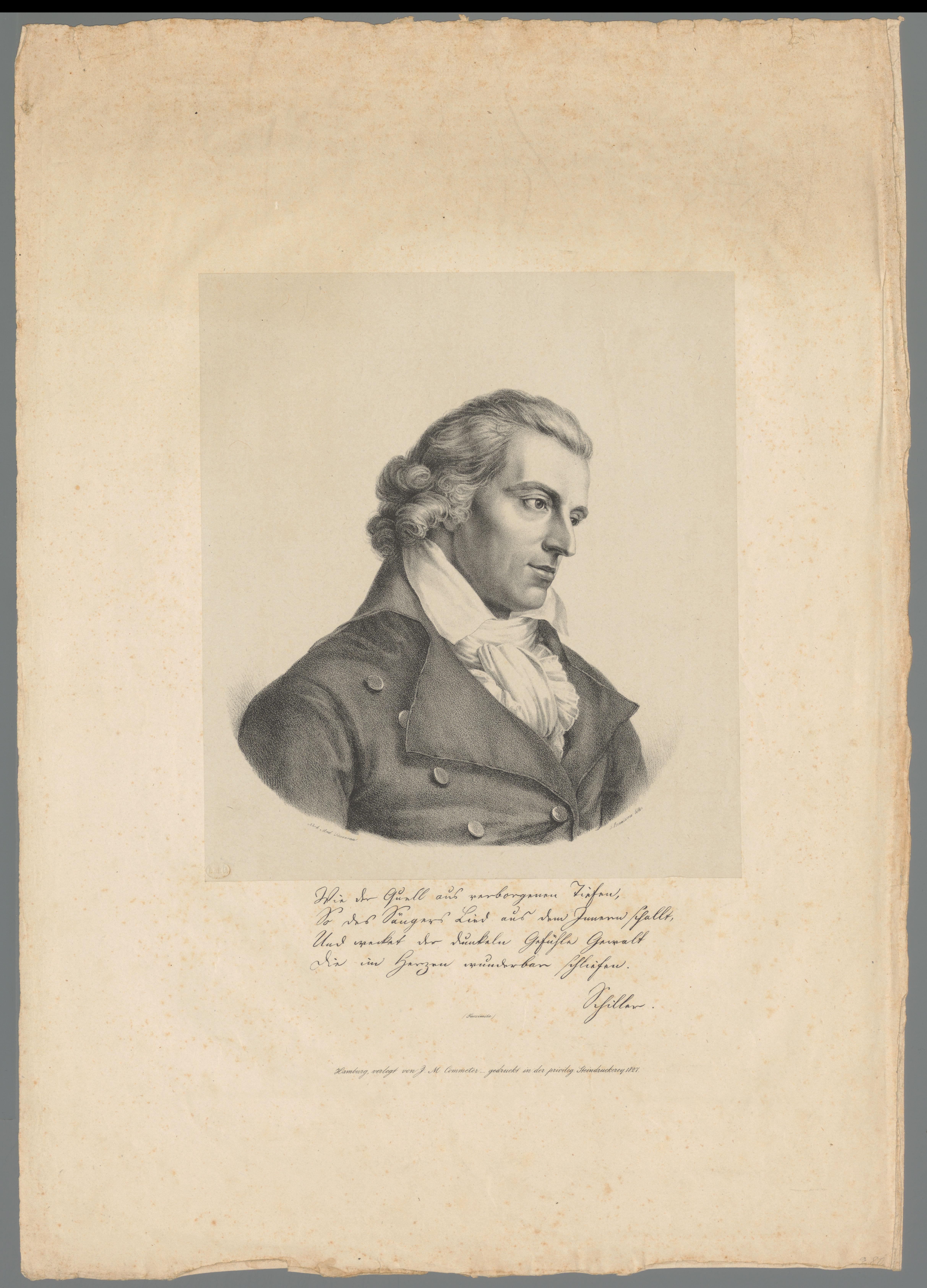 Portret van Friedrich von Schiller