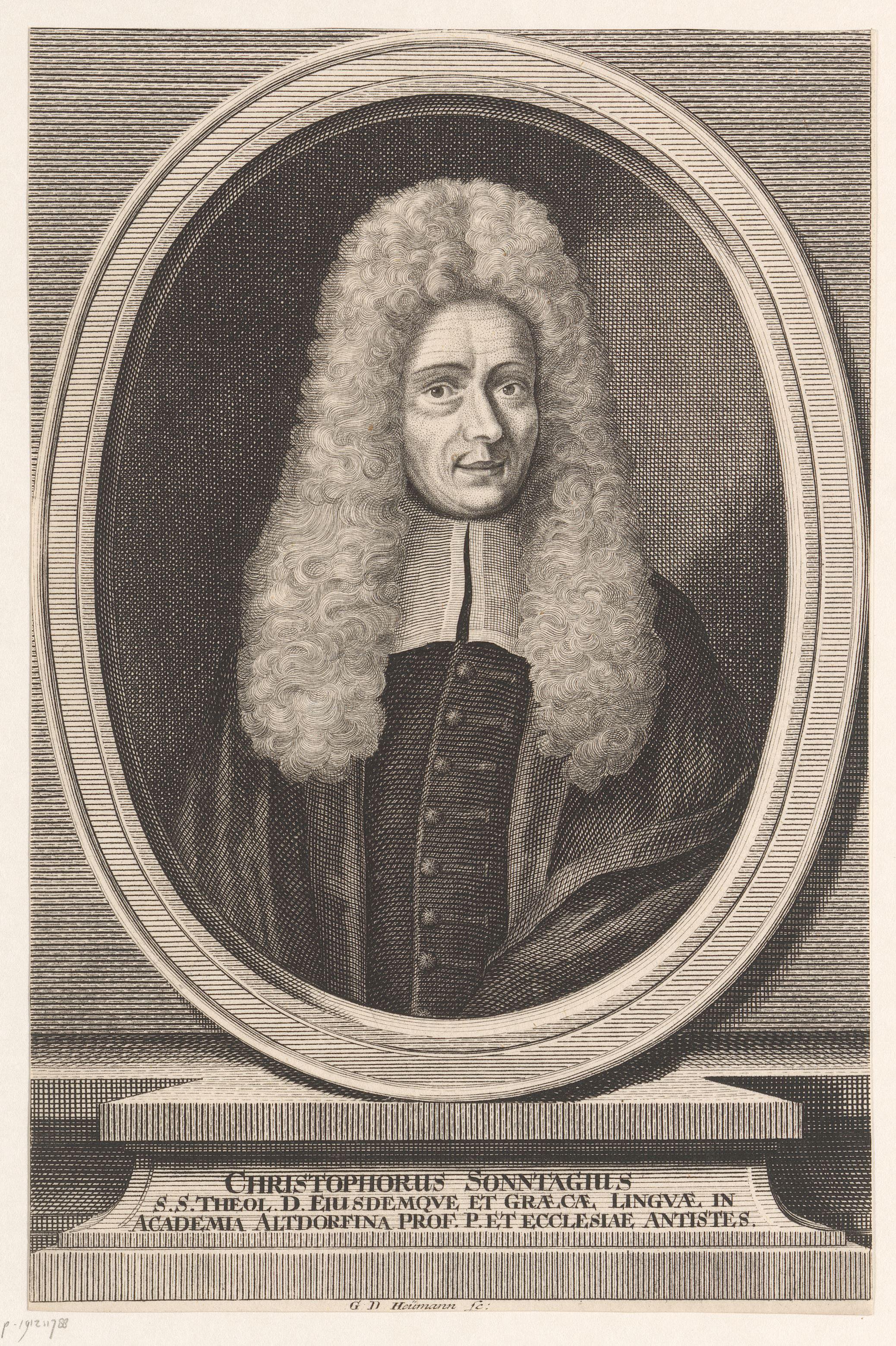 Portret van Christoph Sonntag