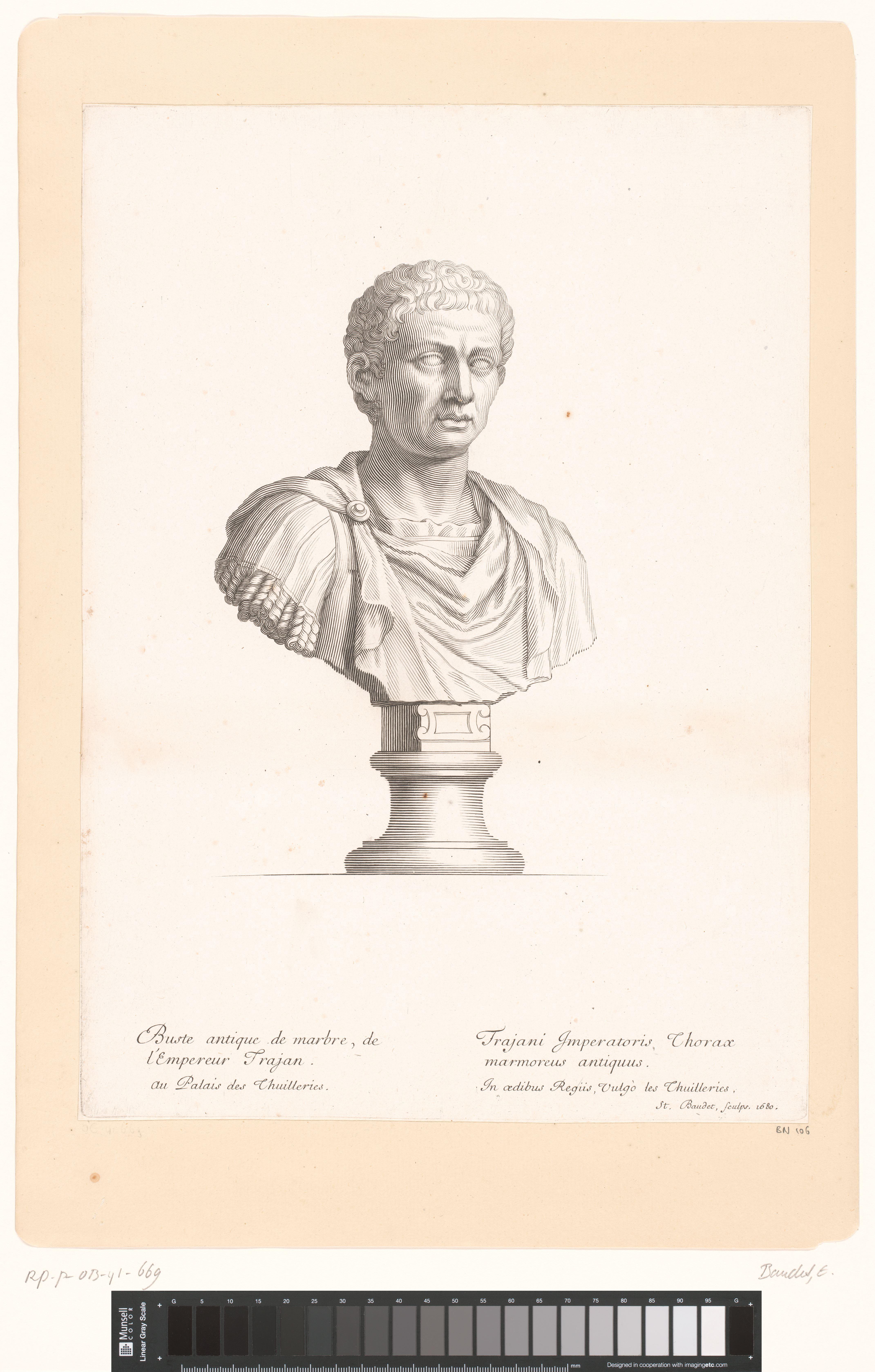 Antieke buste van Trajanus