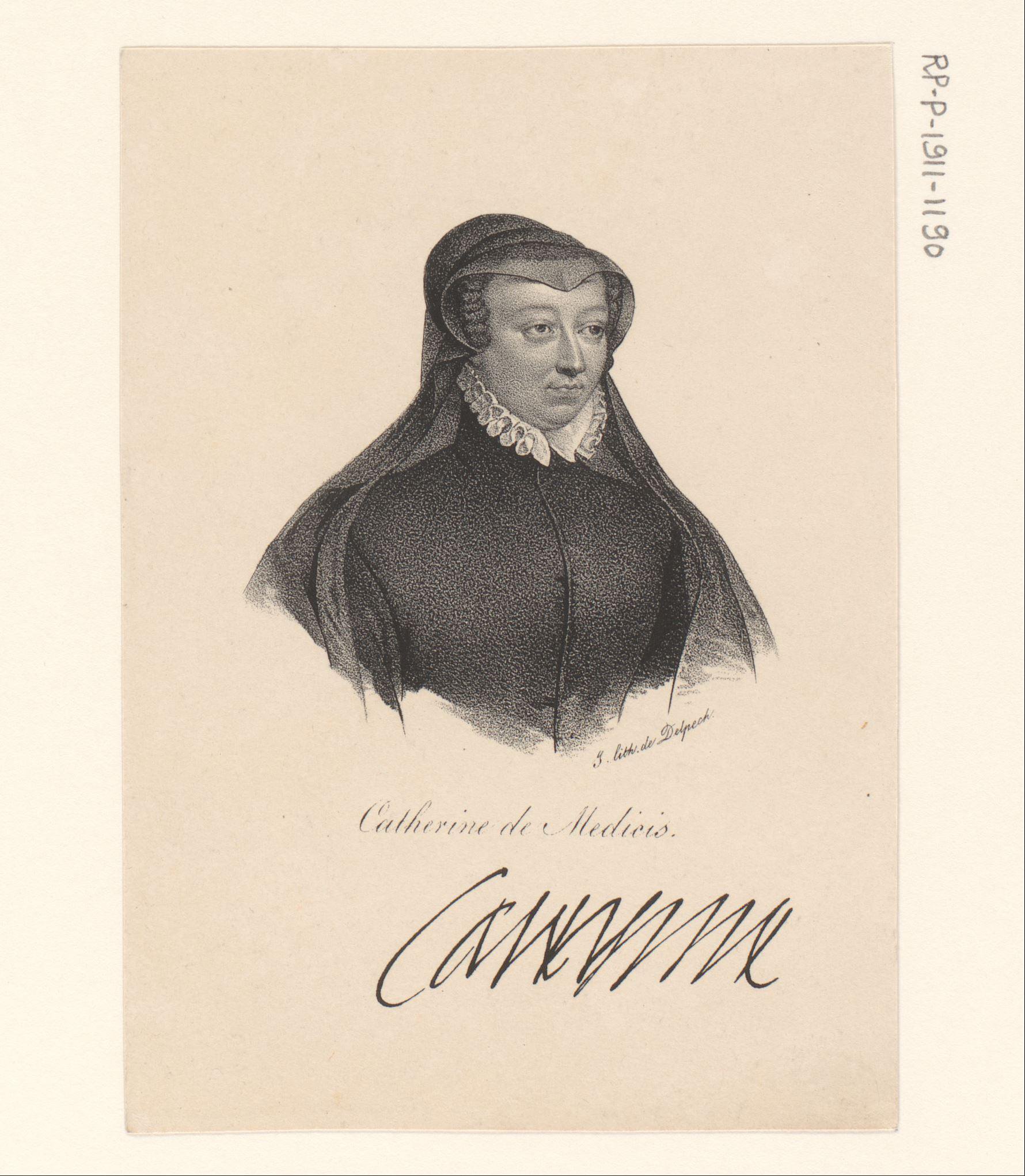 Portret van Catharina de' Medici