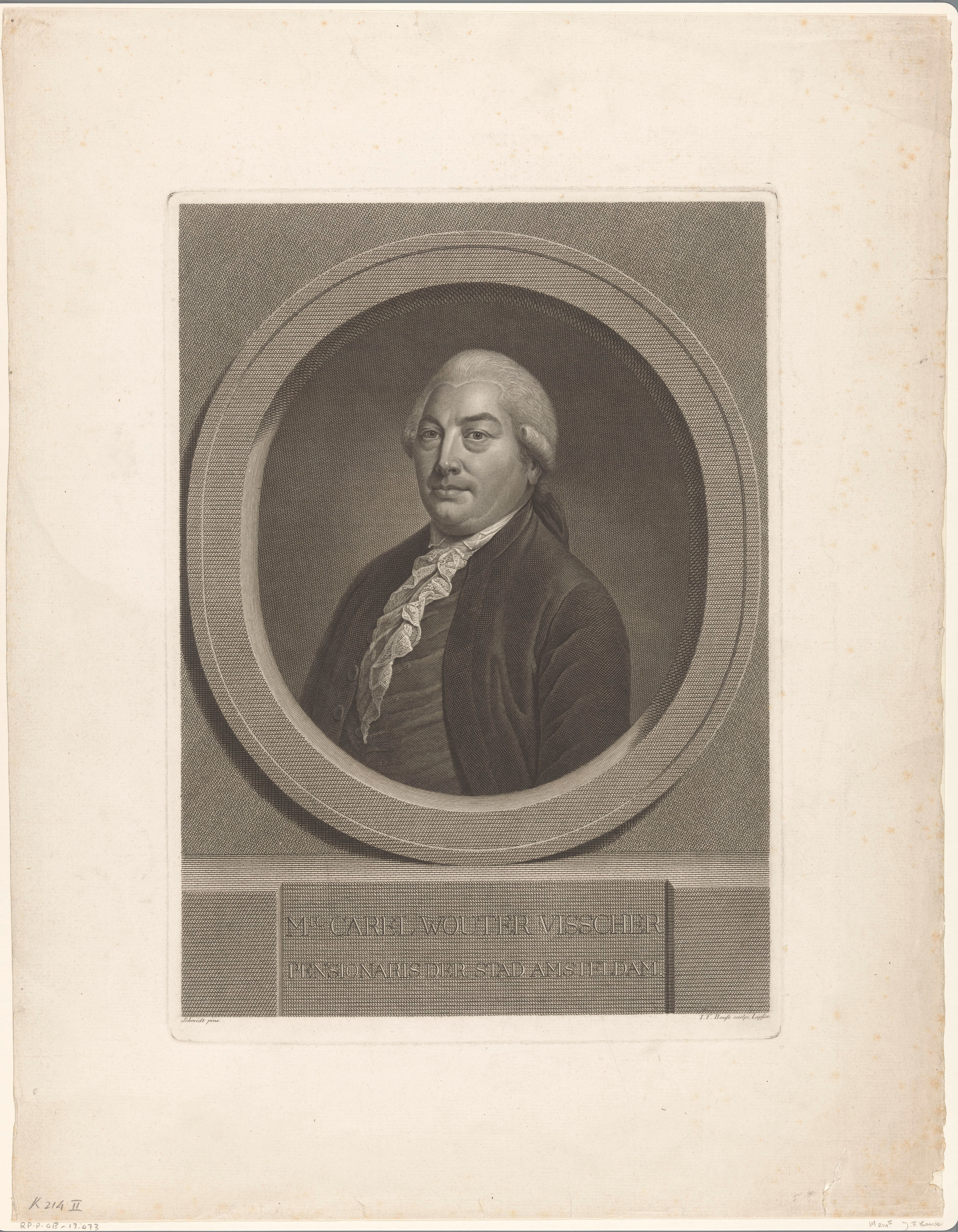 Portret van Carel Wouter Visscher