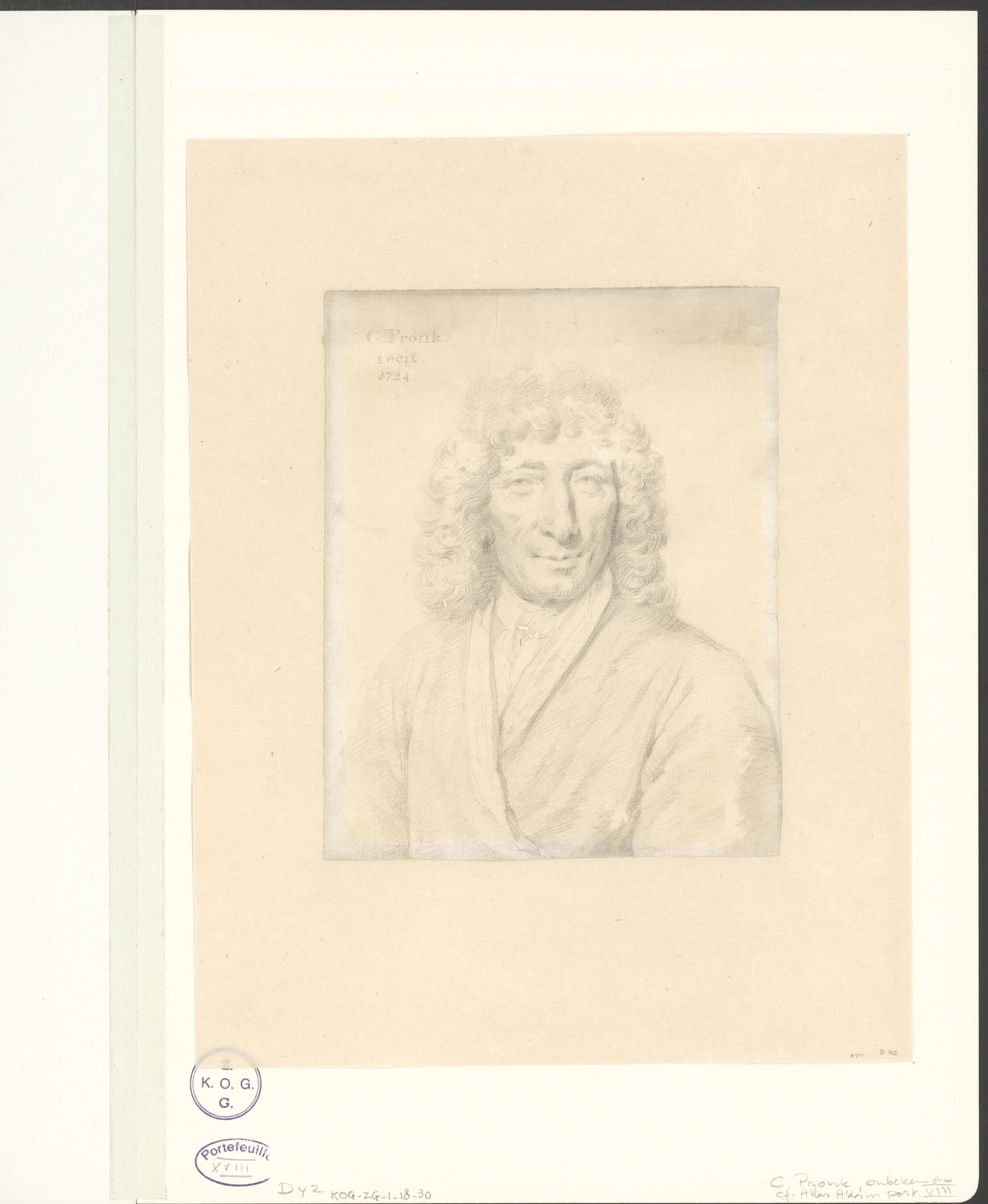 Portret van een onbekende man