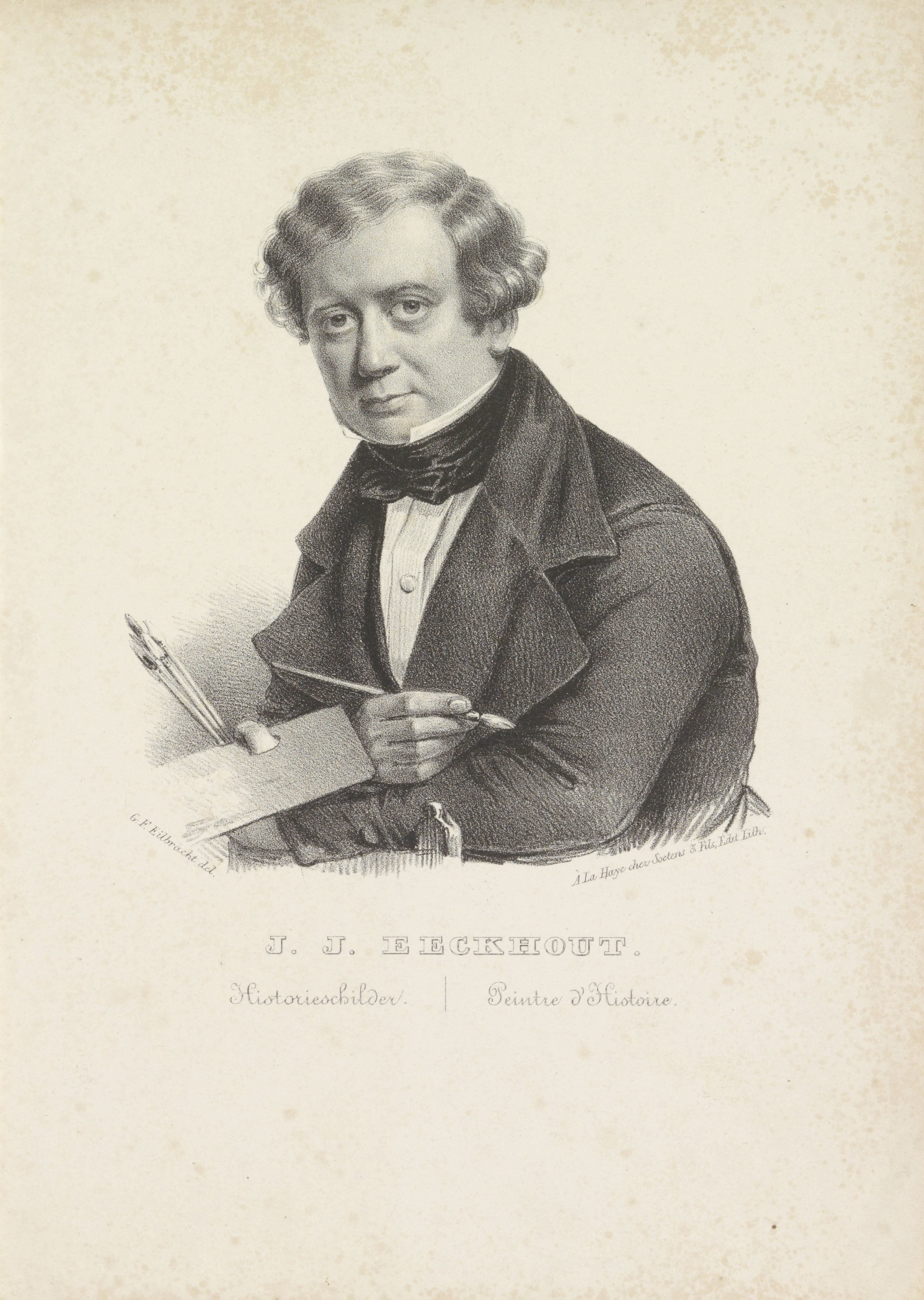 Portret van Jacobus Josephus Eeckhout