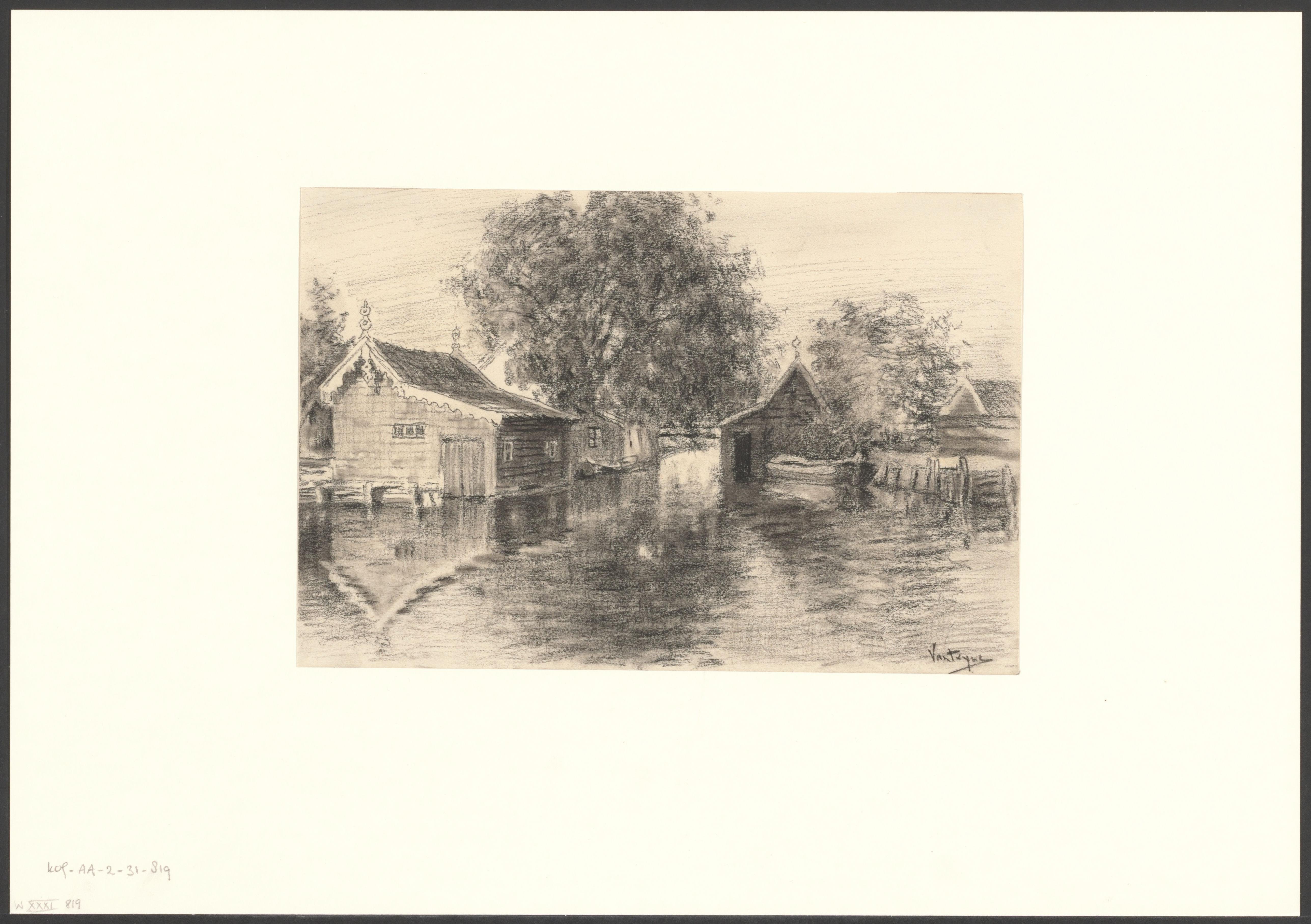 Gezicht op de Slotervaart bij de Jacob Marisstraat