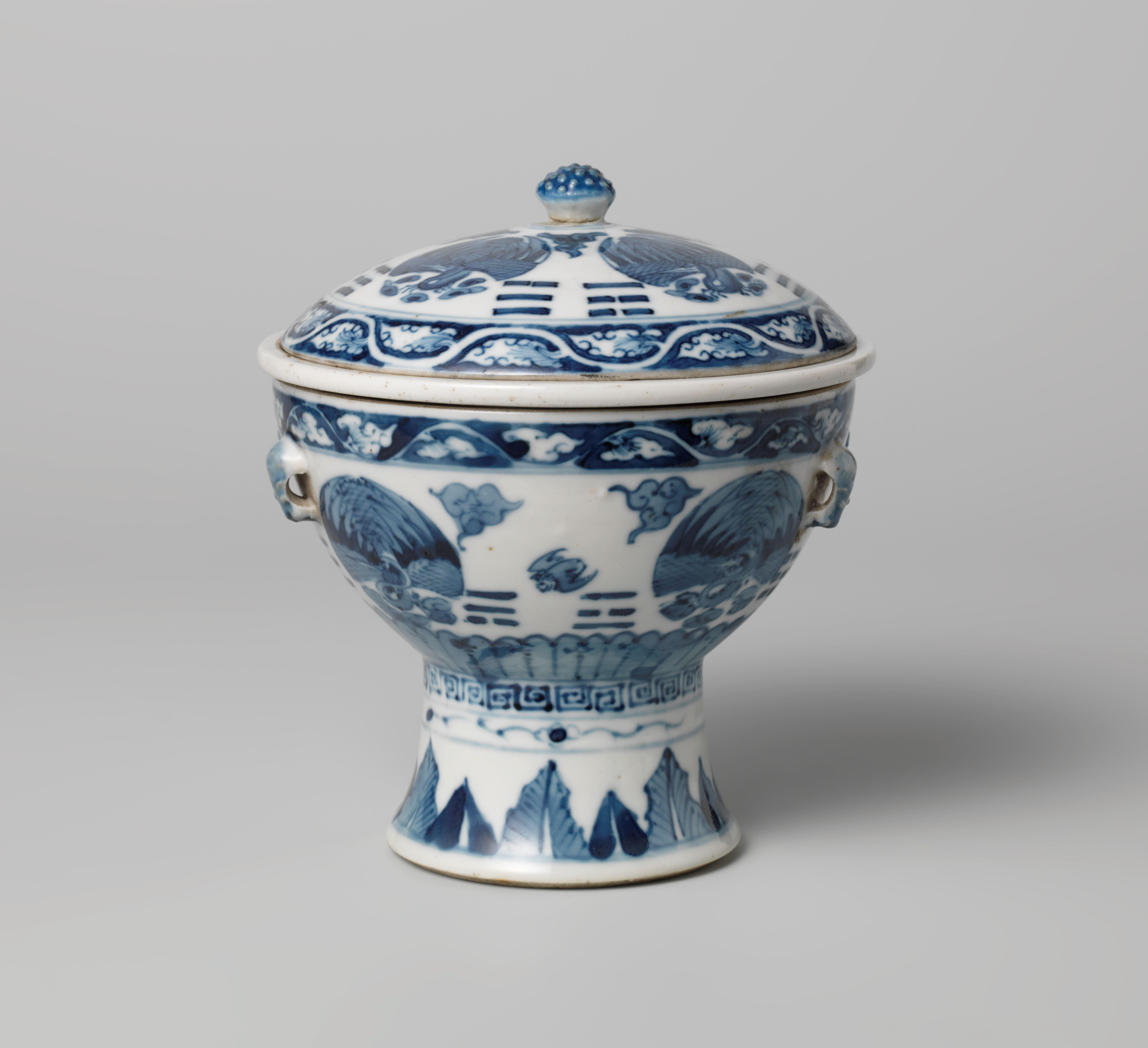 Brazier with crane-shaped medallions and ornamental borders