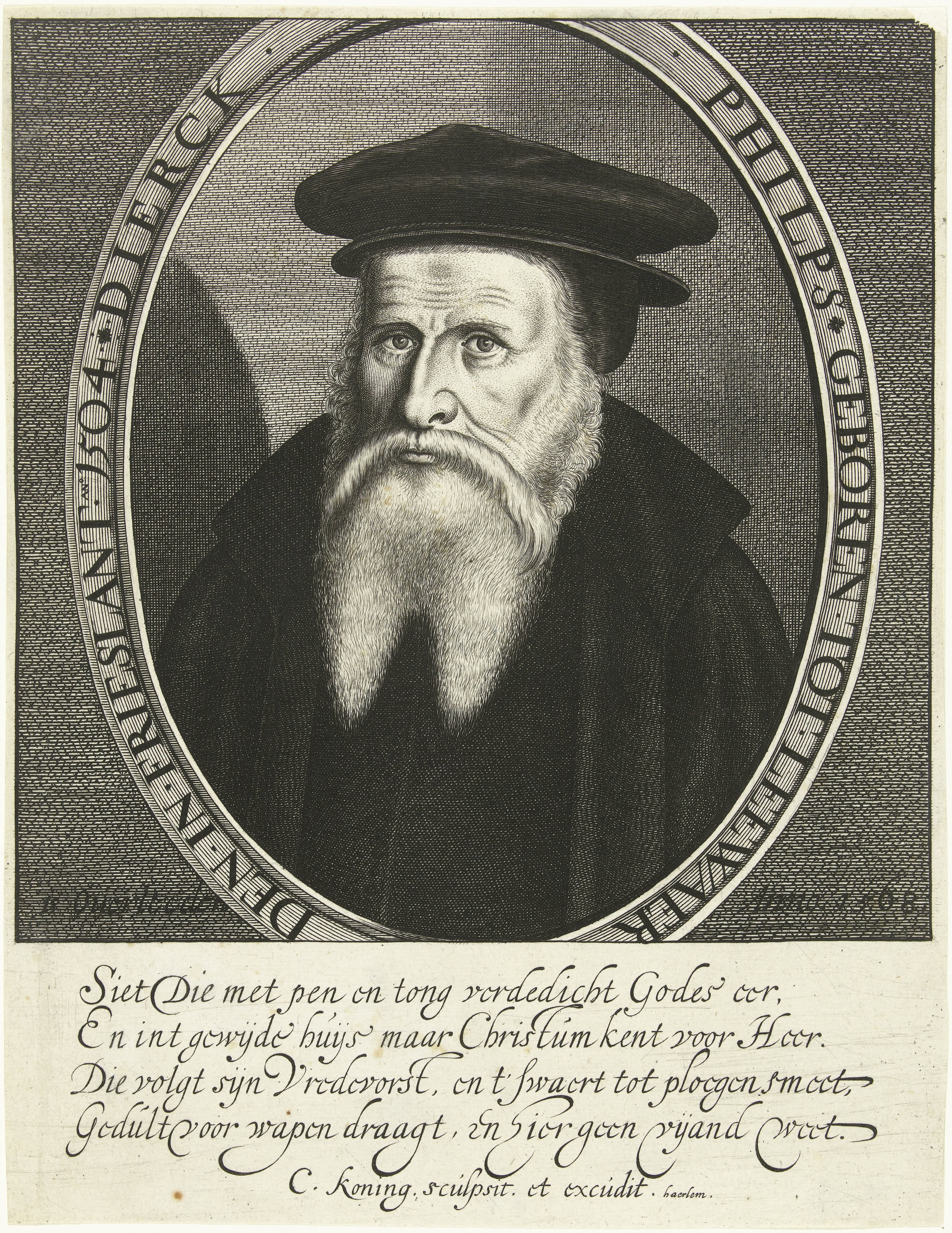 Portret van Dirk Philips