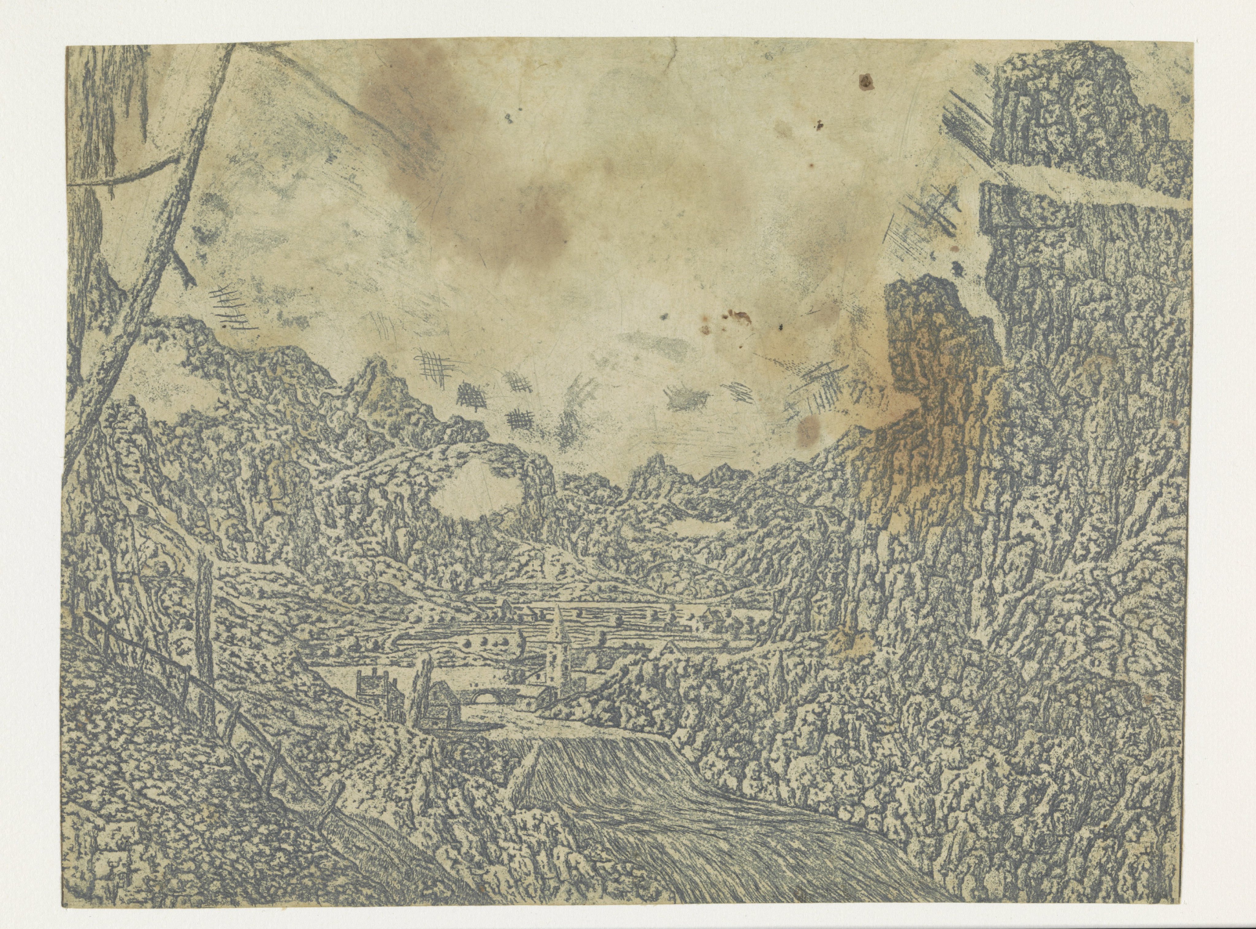 Landscape with a Waterfall, Second Version