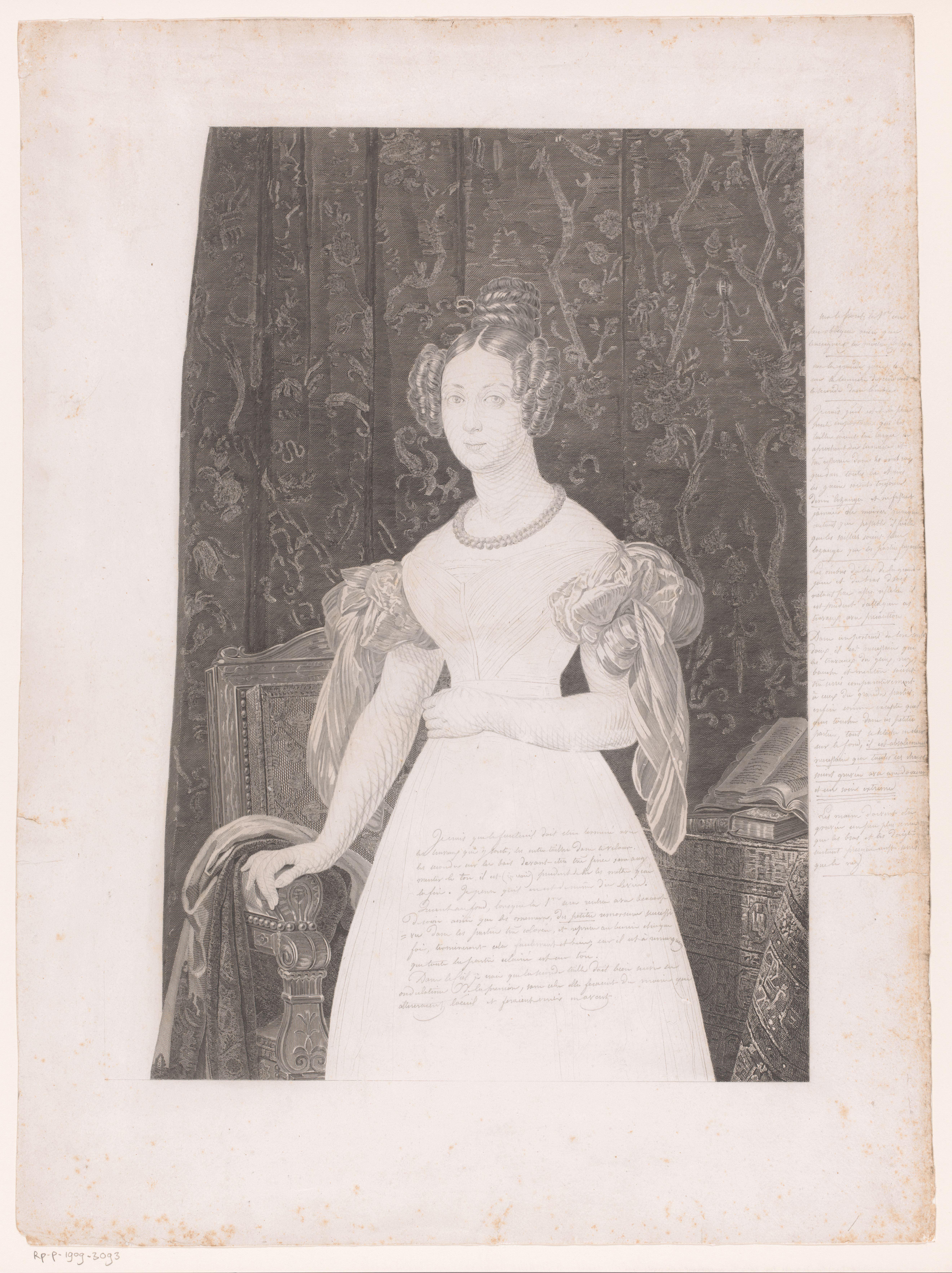 Portret van Louise Marie van Orléans