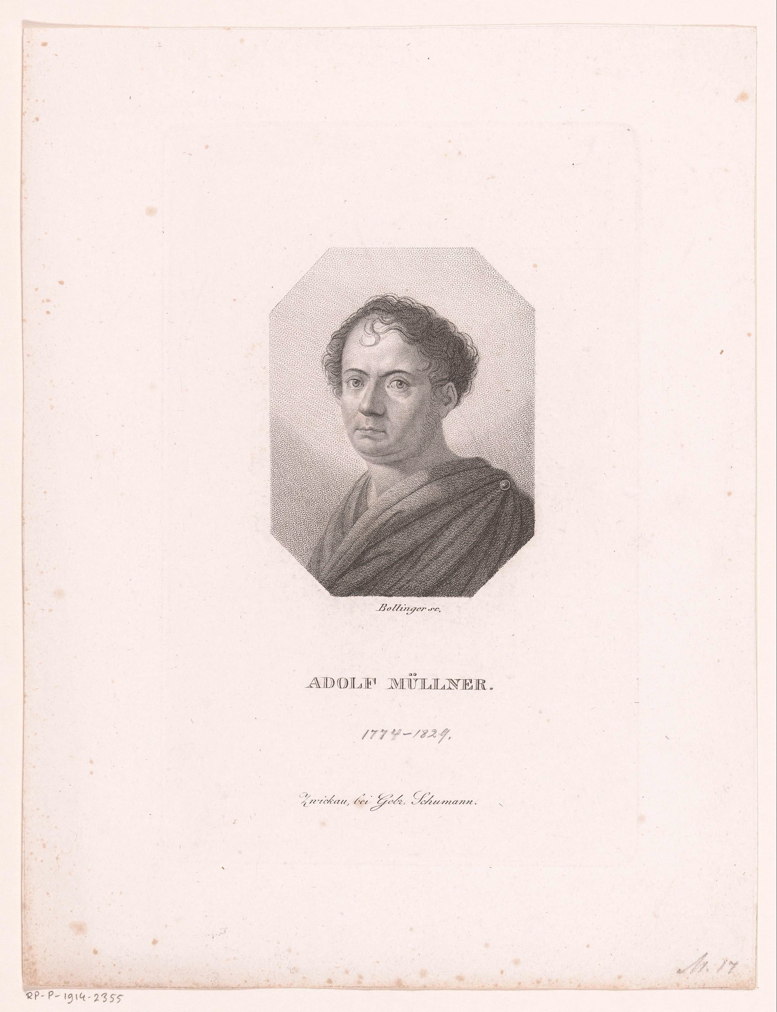 Portret van Adolph Müllner