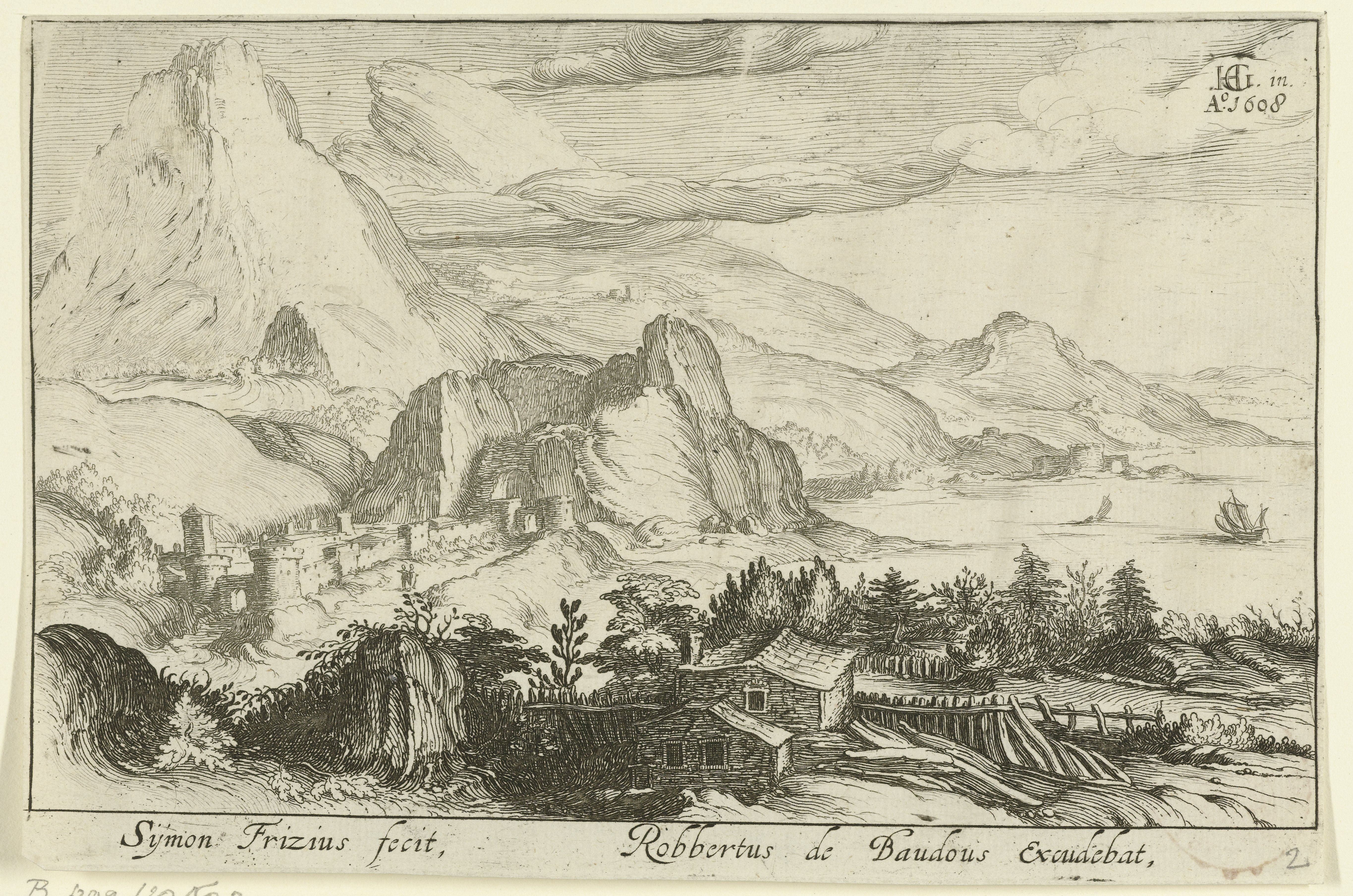 Berglandschap met bebouwing