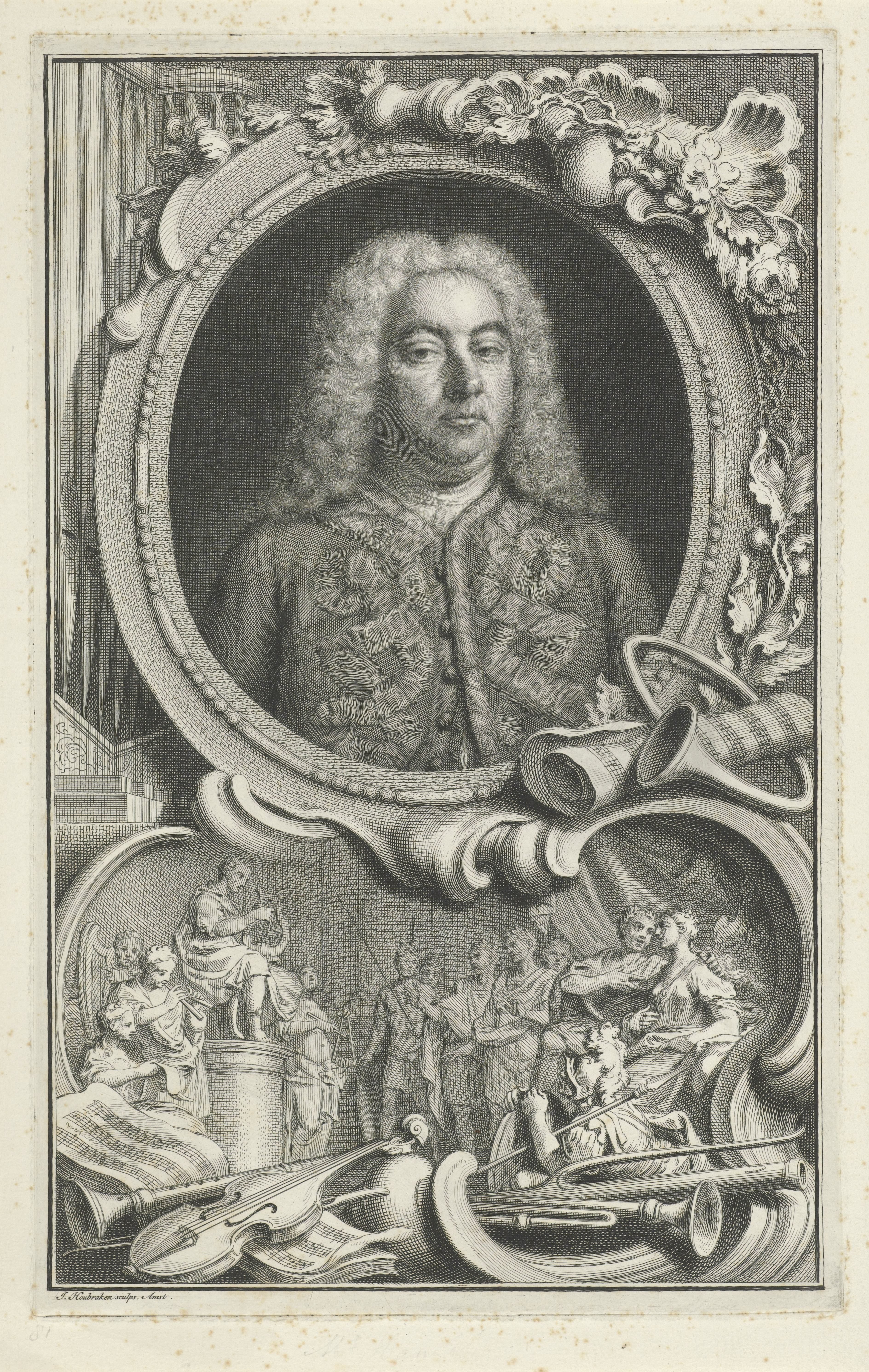 Portret van George Friedrich Händel